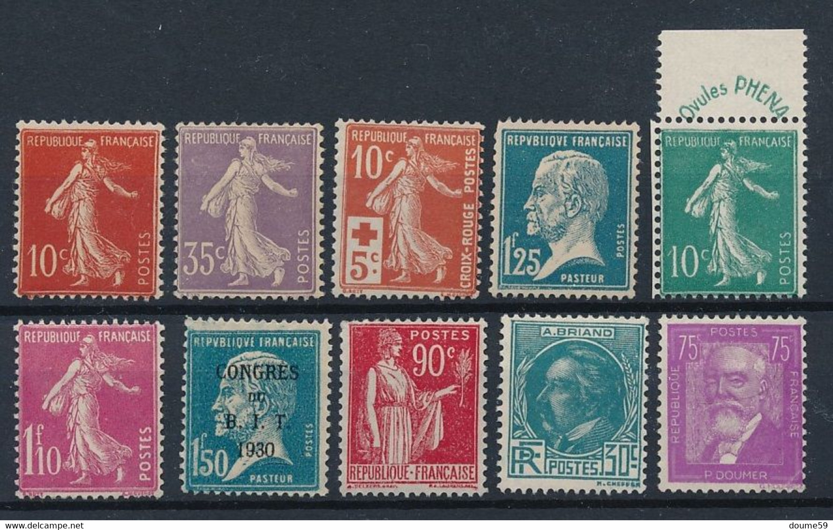 P-411: FRANCE: Lot  Avec NEUFS SANS GOMME Petits Formats N°entre 135 Et 292 - Unused Stamps