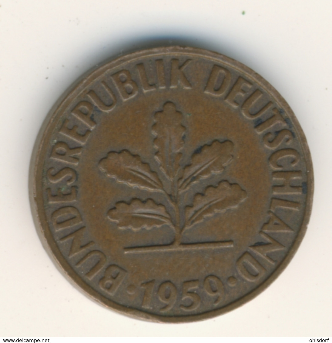 BRD 1959 J: 2 Pfennig, KM 106 - 2 Pfennig