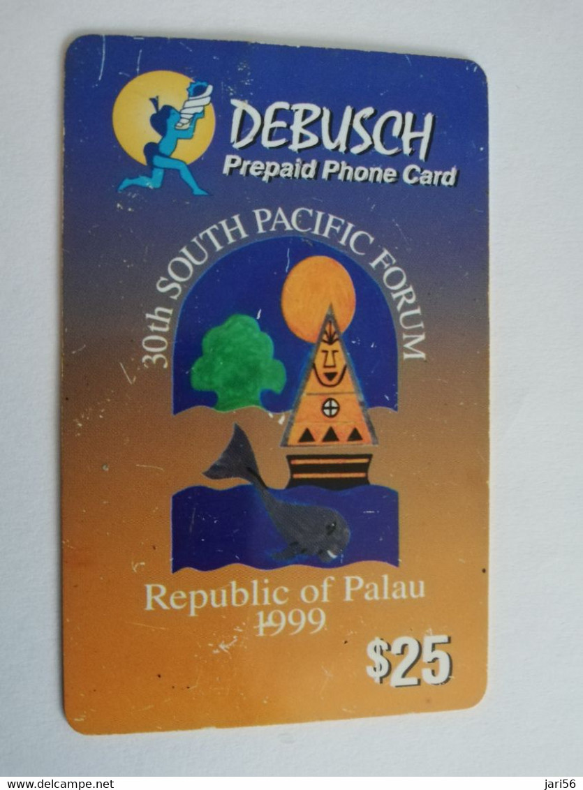 PALAU $25,- Prepaid Card Fine Used R Palau 1999 30TH SOUTH PACIFIC FORUM      ** 4403** - Palau