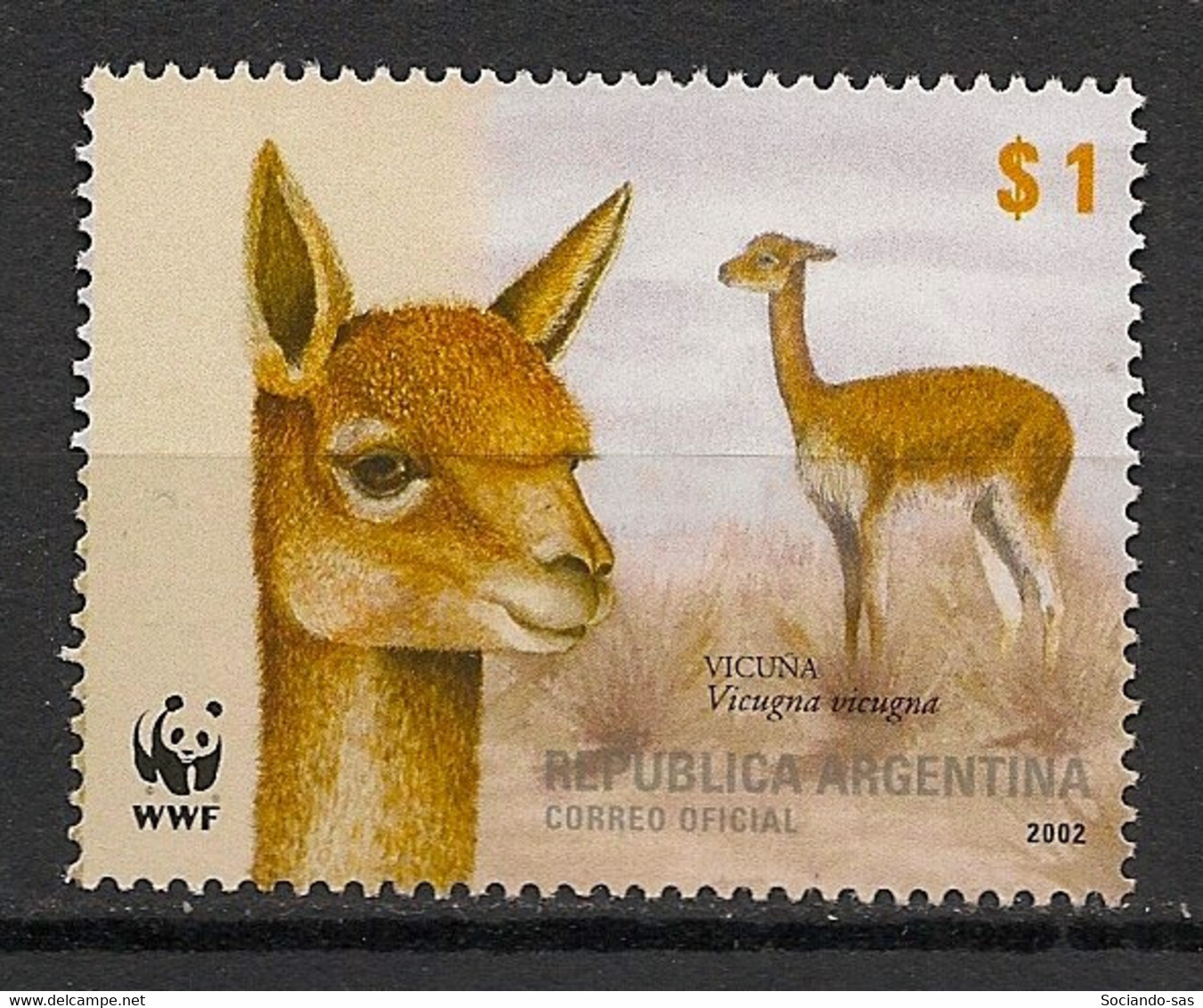 Argentina - 2002 - N°Yv. 2321 - Vigogne / Vicagna / WWF - Neuf Luxe ** / MNH / Postfrisch - Neufs