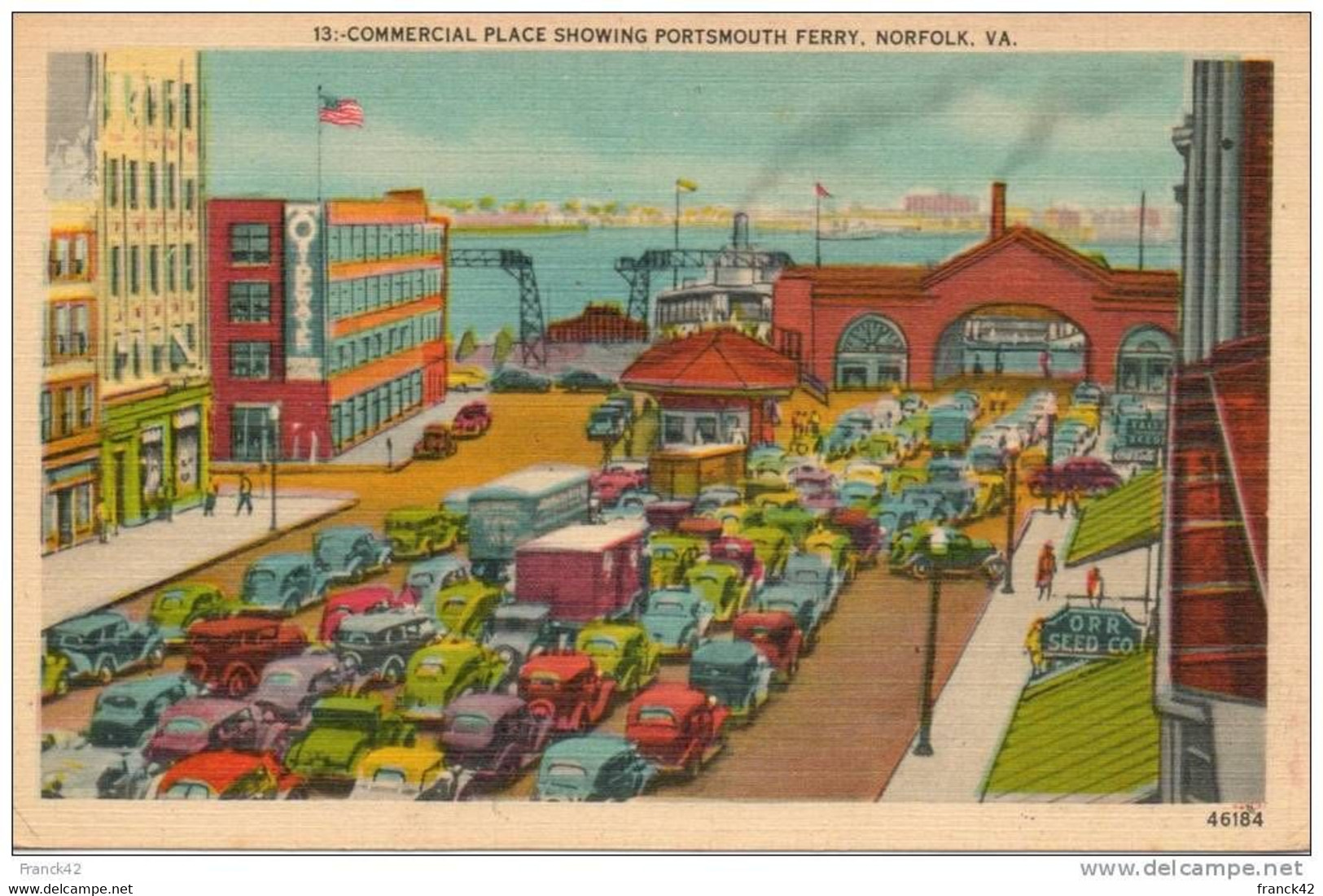 Etats Unis. Norfolk. Commercial Place Showing Portsmouth Ferry - Norfolk