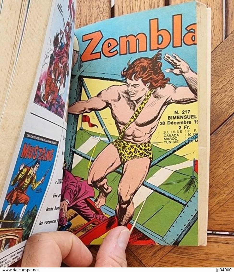 ZEMBLA reliure N°47 contenant les N°214 à 216. Editions LUG 1974. Trés bel état