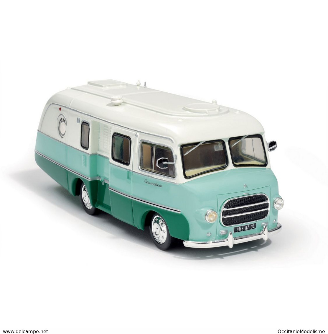 Hachette / Ixo - CITROEN TYPE H Camping-Car Coccinelle III Camper Neuf 1/43 - Utilitaires