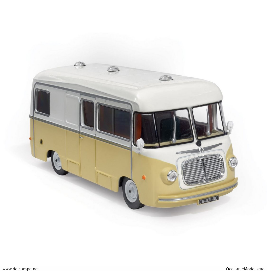 Hachette / Ixo - RENAULT HEULIEZ 1400 Kg 1953 Camping-Car Neuf 1/43 - Utilitaires