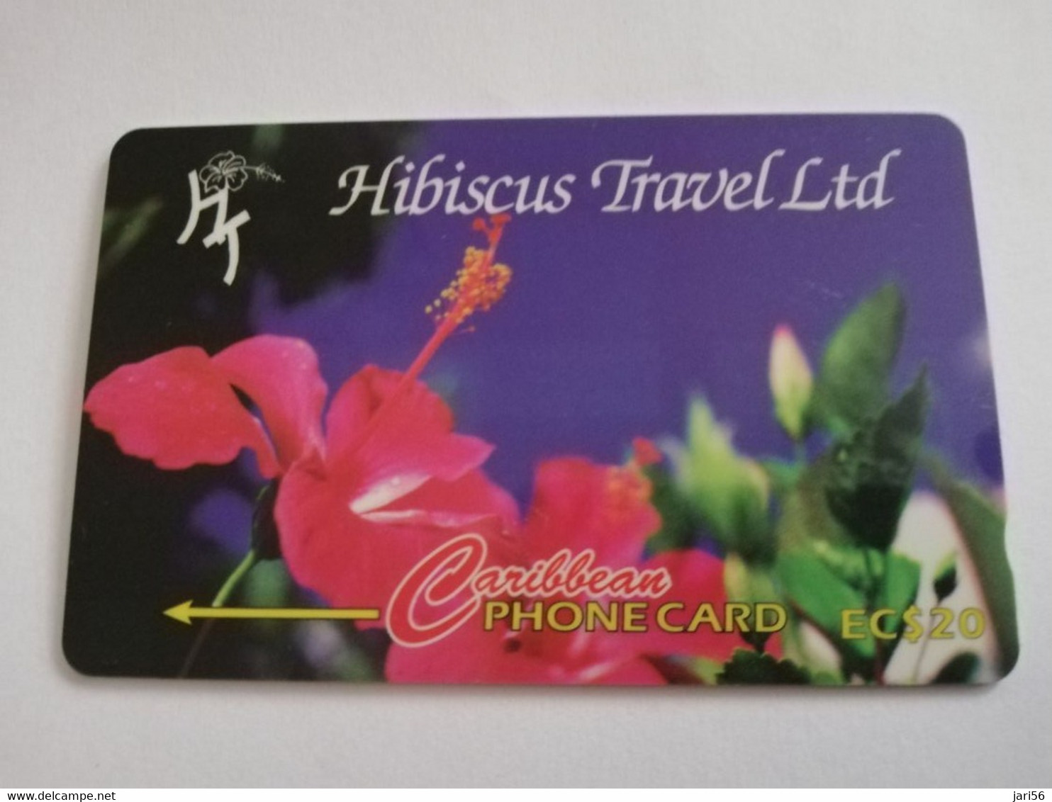 ST LUCIA    $ 20,-  CABLE & WIRELESS    147CSLA    HIBISCUS FLOWER   Fine Used Card ** 4411** - St. Lucia