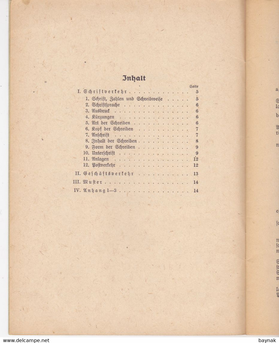 DEUTSCHLAND --  WW2  --  SCHRIFT UND GESCHAFTSVERKEHR DER WERMACHT  --  1939  --  39 PAGES - Allemand