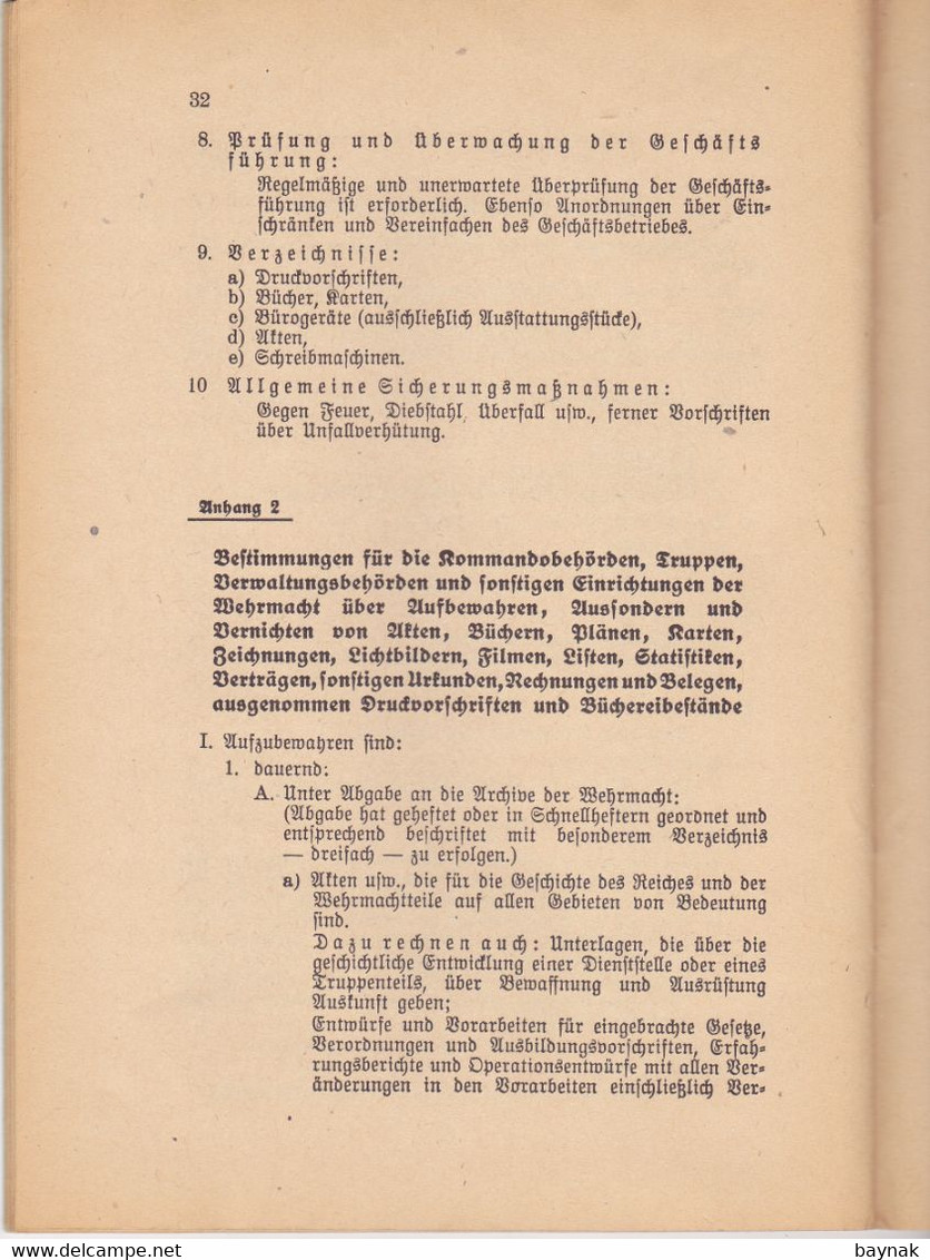DEUTSCHLAND --  WW2  --  SCHRIFT UND GESCHAFTSVERKEHR DER WERMACHT  --  1939  --  39 PAGES