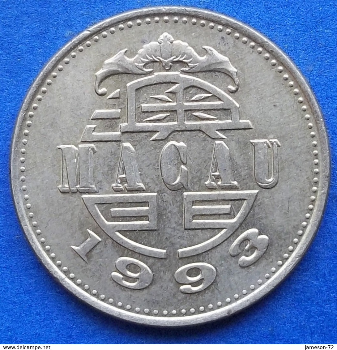 MACAU - 50 Avos 1993 "Dragon Dance" KM# 72 SAR (1993-) - Edelweiss Coins - Macau