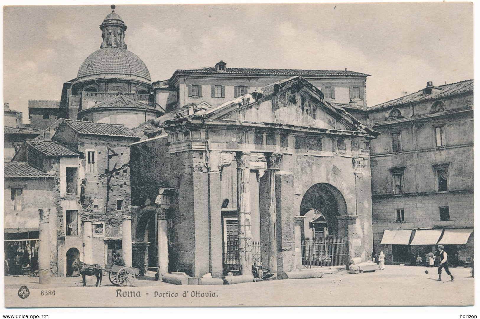 2c.898.  ROMA - Portico D'Ottavia - Ediz. Brunner - Panoramic Views