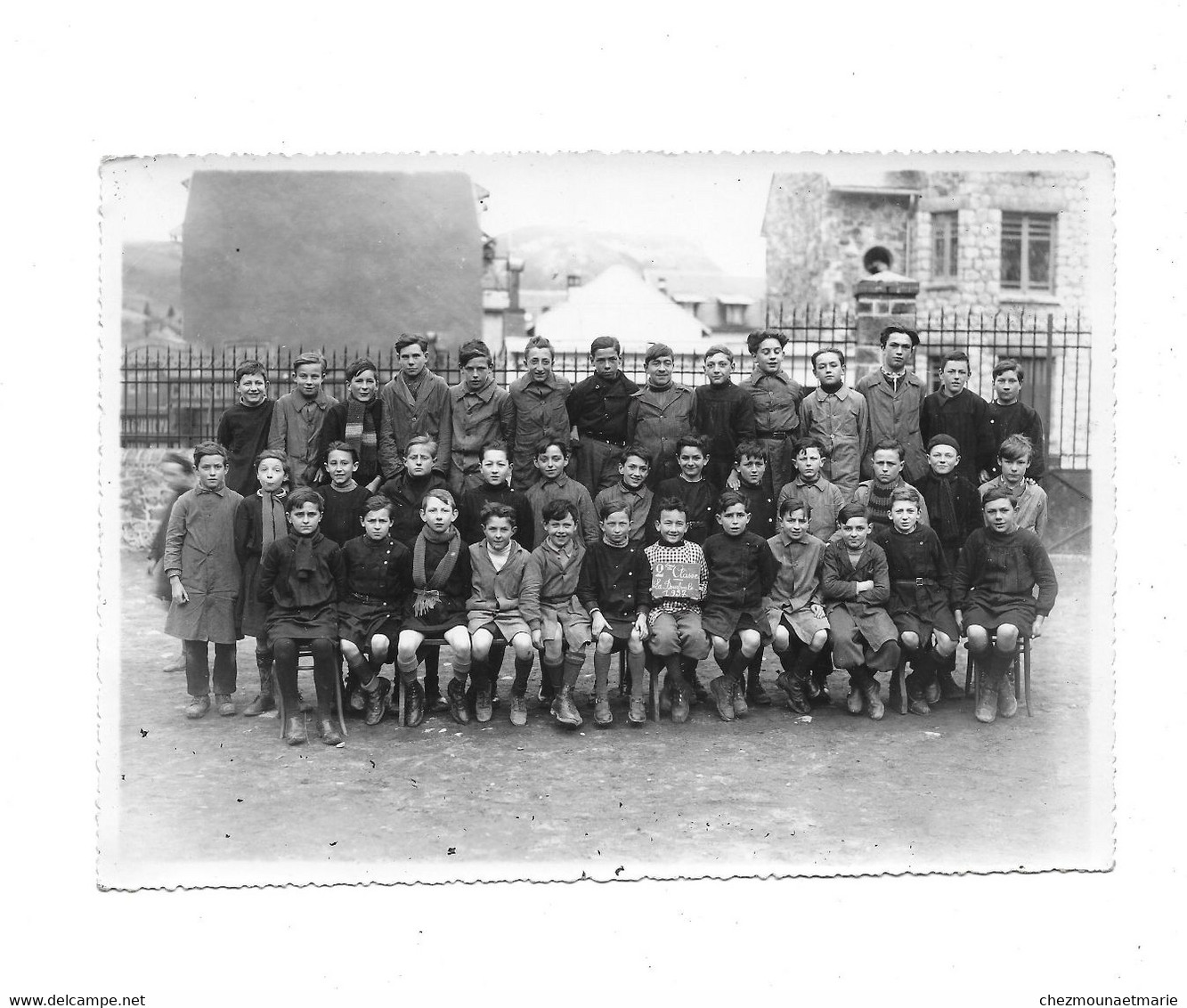 1937 LA BOURBOULE - 2EME CLASSE - PHOTO DE CLASSE DE GARCONS - TAILLEFER - Anonyme Personen