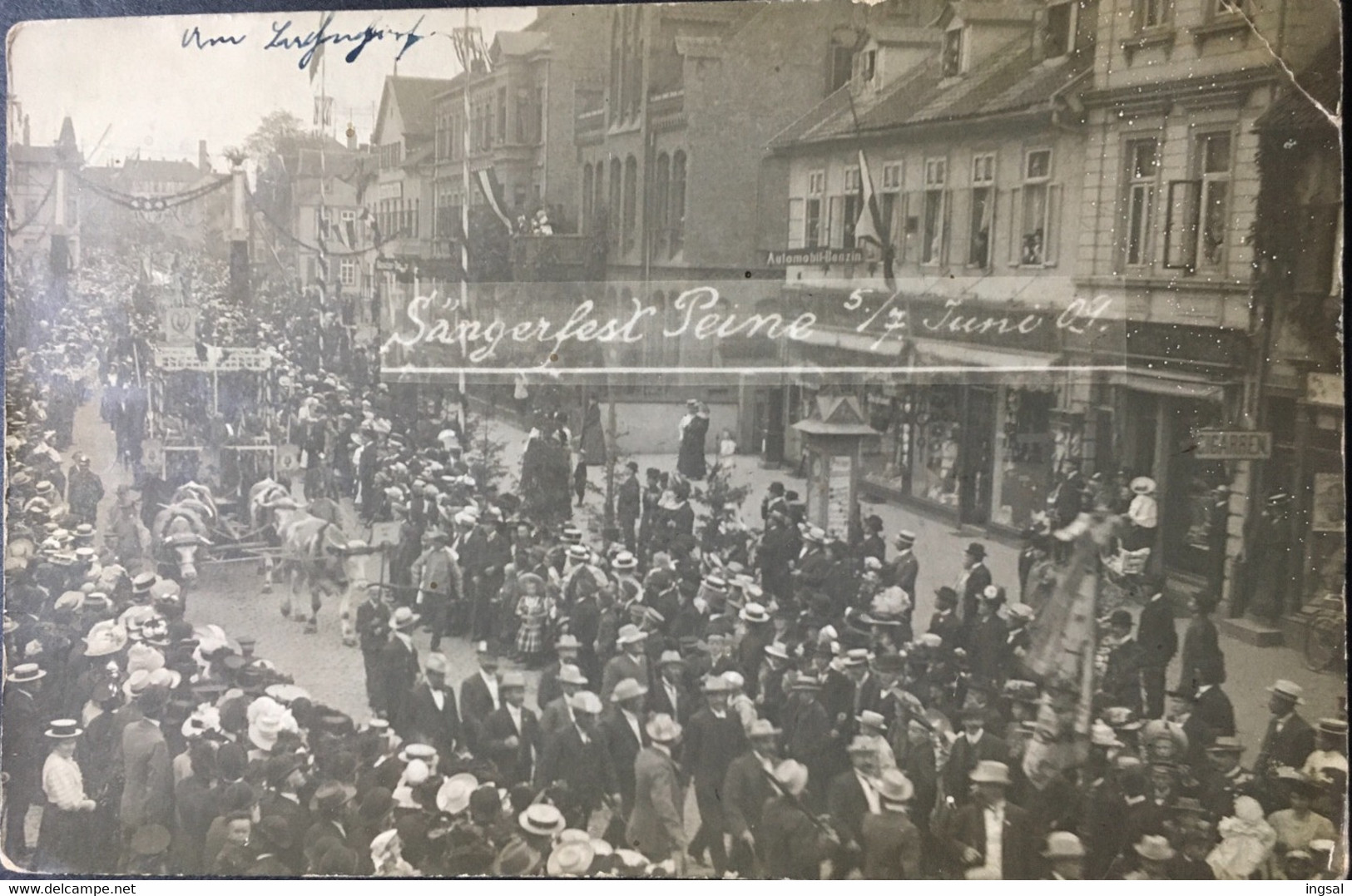 DEUTSCHLAND, GERMANY, ......” Peine “.....Sangerfest Peine.....1909 - Peine