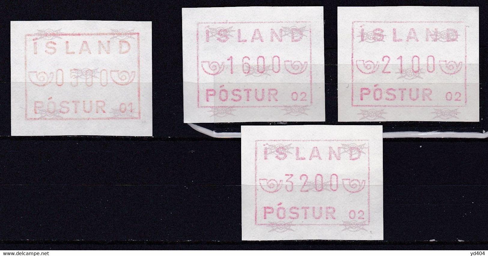 IS980– ISLANDE – ICELAND – 1983→1988 – FRAMA MNH LOT – 10 € - Viñetas De Franqueo (Frama)