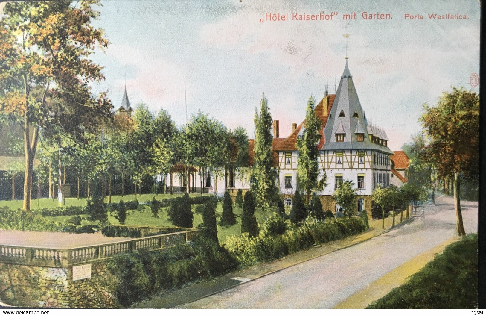 DEUTSCHLAND, GERMANY, ......” Porta Westphalica “.....Hotel Kaiserhof Mit Garten - Porta Westfalica