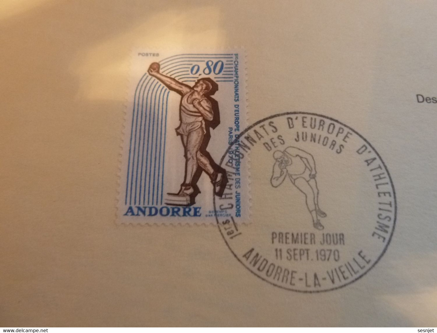 Andorre-la-Vieille - Premiers Championnats D'Europe D'Athlétisme Des Juniors - 1970 - - Usados