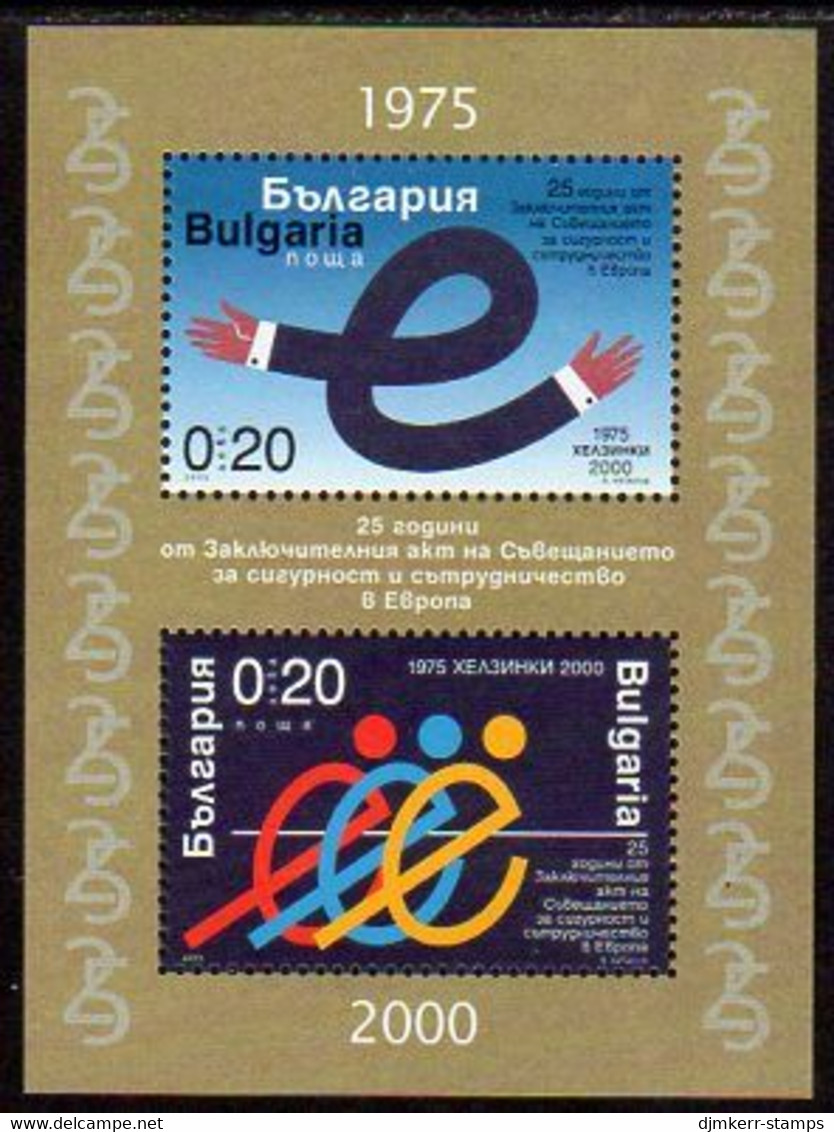 BULGARIA 2000 European Security Conference Block  MNH / **.  Michel Block 244 - Blocs-feuillets