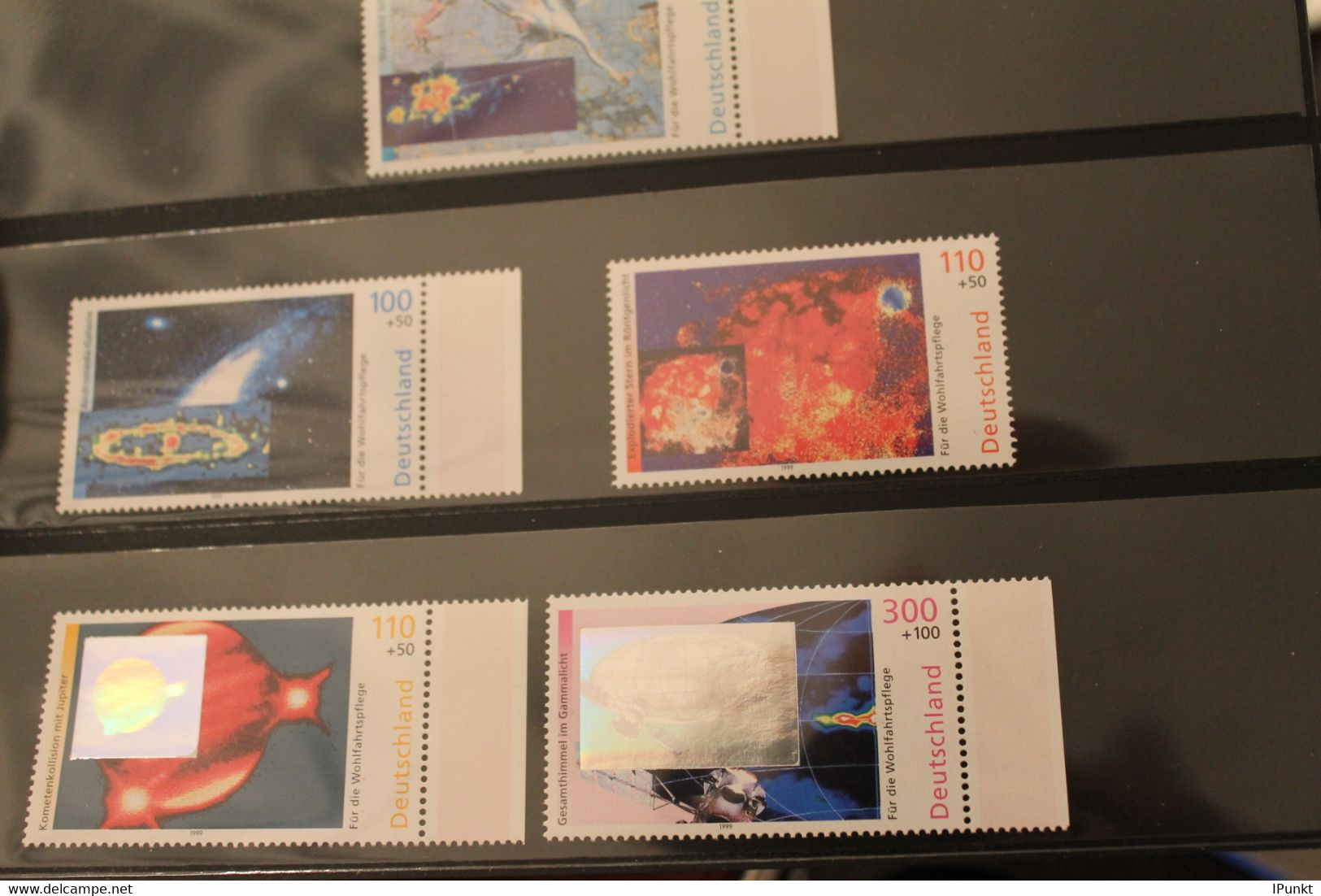 Deutschland 1999, Für Die Wohlfahrtspflege: Der Kosmos; MiNr. 2077-81; MNH - Hologramme