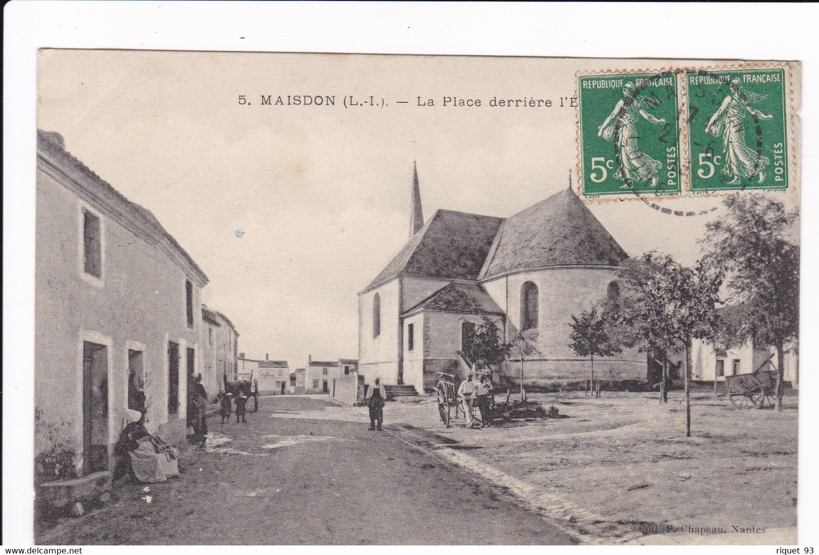 5 - MAISDON - La Place Derrière L'E(glise) - Sonstige & Ohne Zuordnung