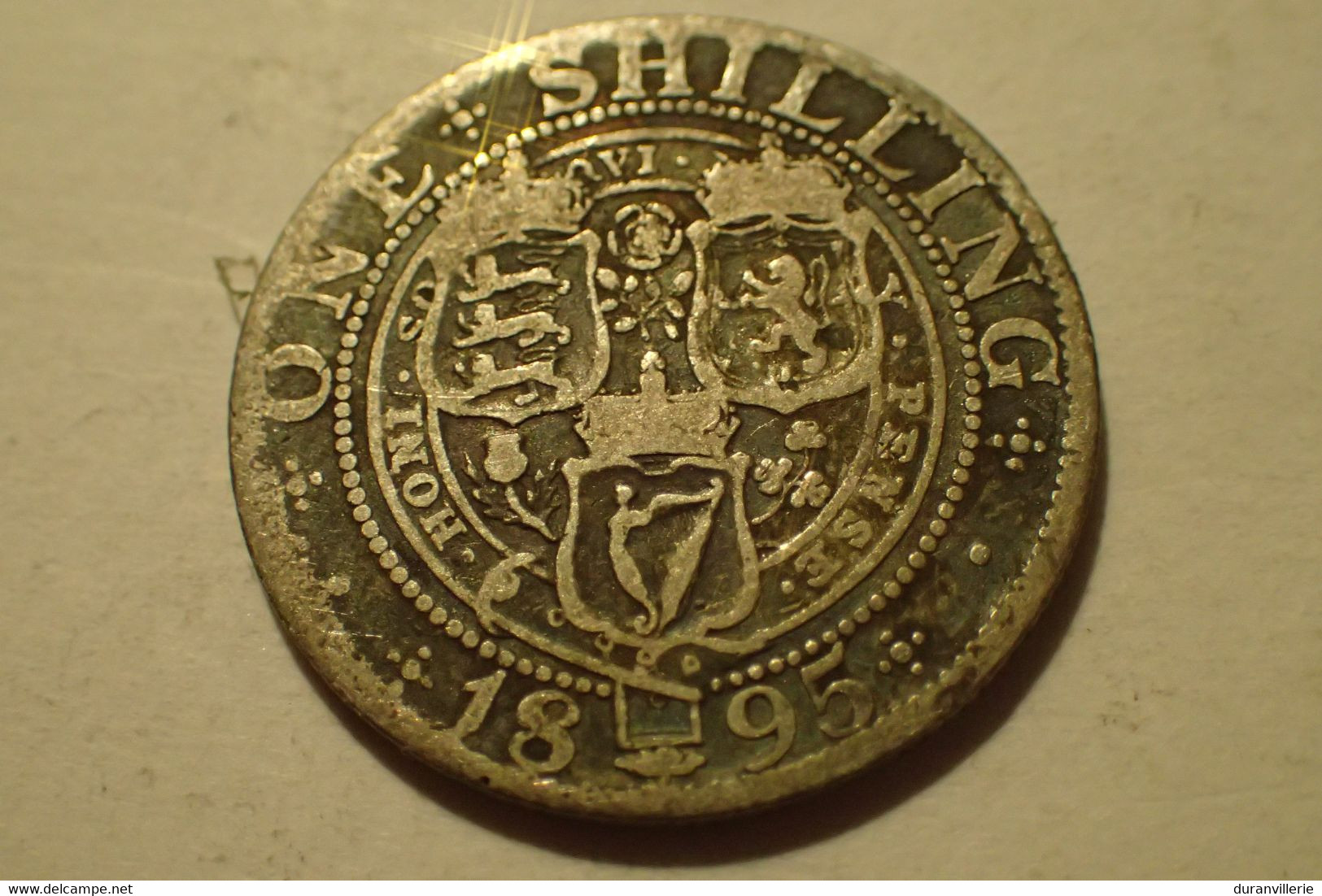 1895 - Grande Bretagne - Great Britain - ONE SHILLING, VICTORIA, Argent, Silver, KM 780 - I. 1 Shilling