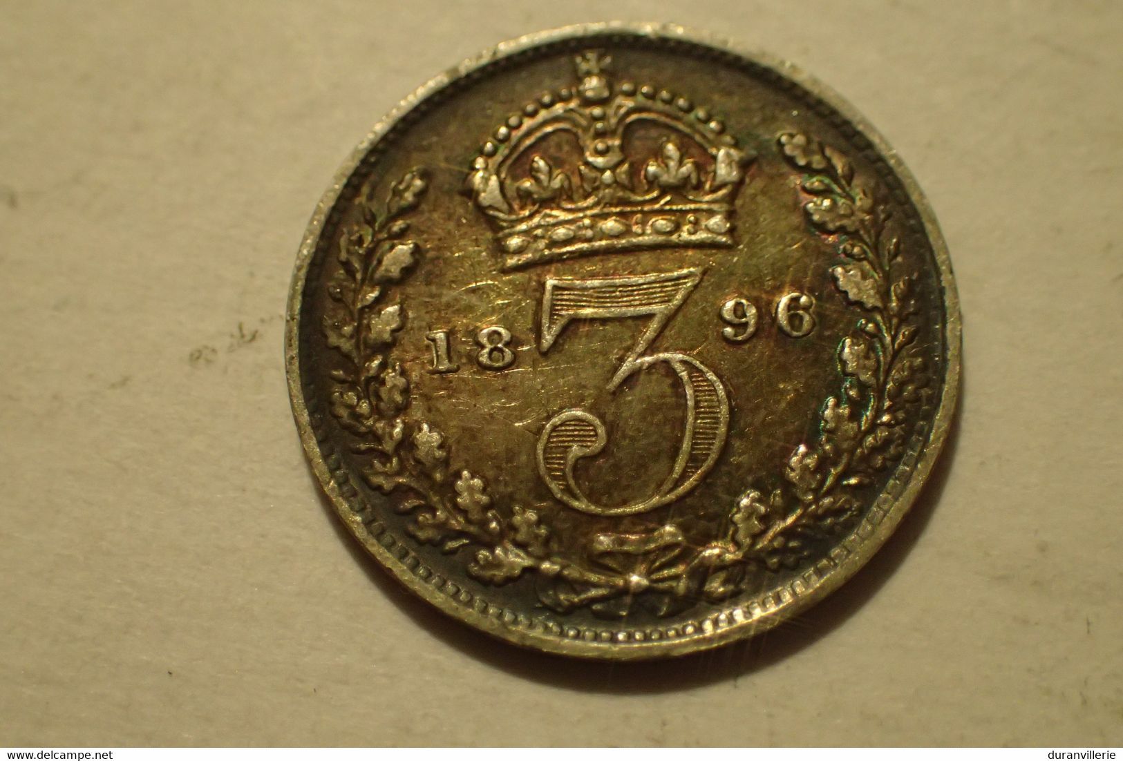 Grande-Bretagne, Victoria, 3 Pence, 1896, Argent, KM:777 - F. 3 Pence