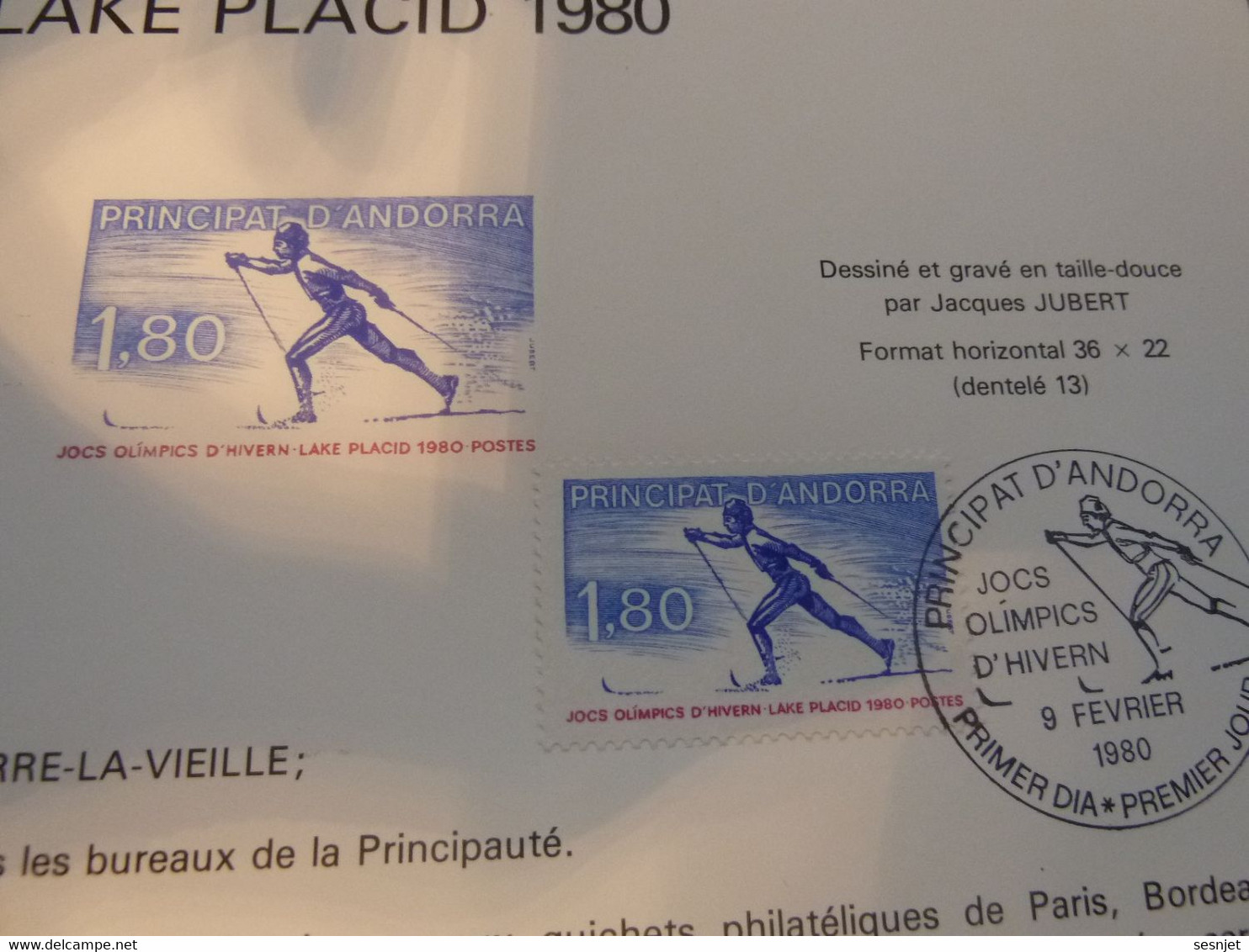 Andorre-la-Vieille - Jeux Olympiques D'Hiver - Ski De Fond - Année 1980 - - Used Stamps