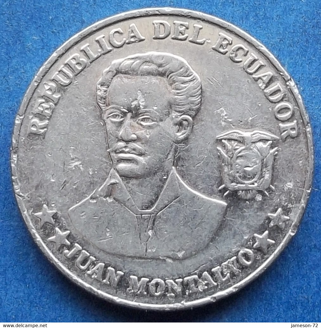 ECUADOR - 5 Centavos 2000 "Juan Montalvo" KM# 105 Reform Coinage (2000) - Edelweiss Coins - Equateur