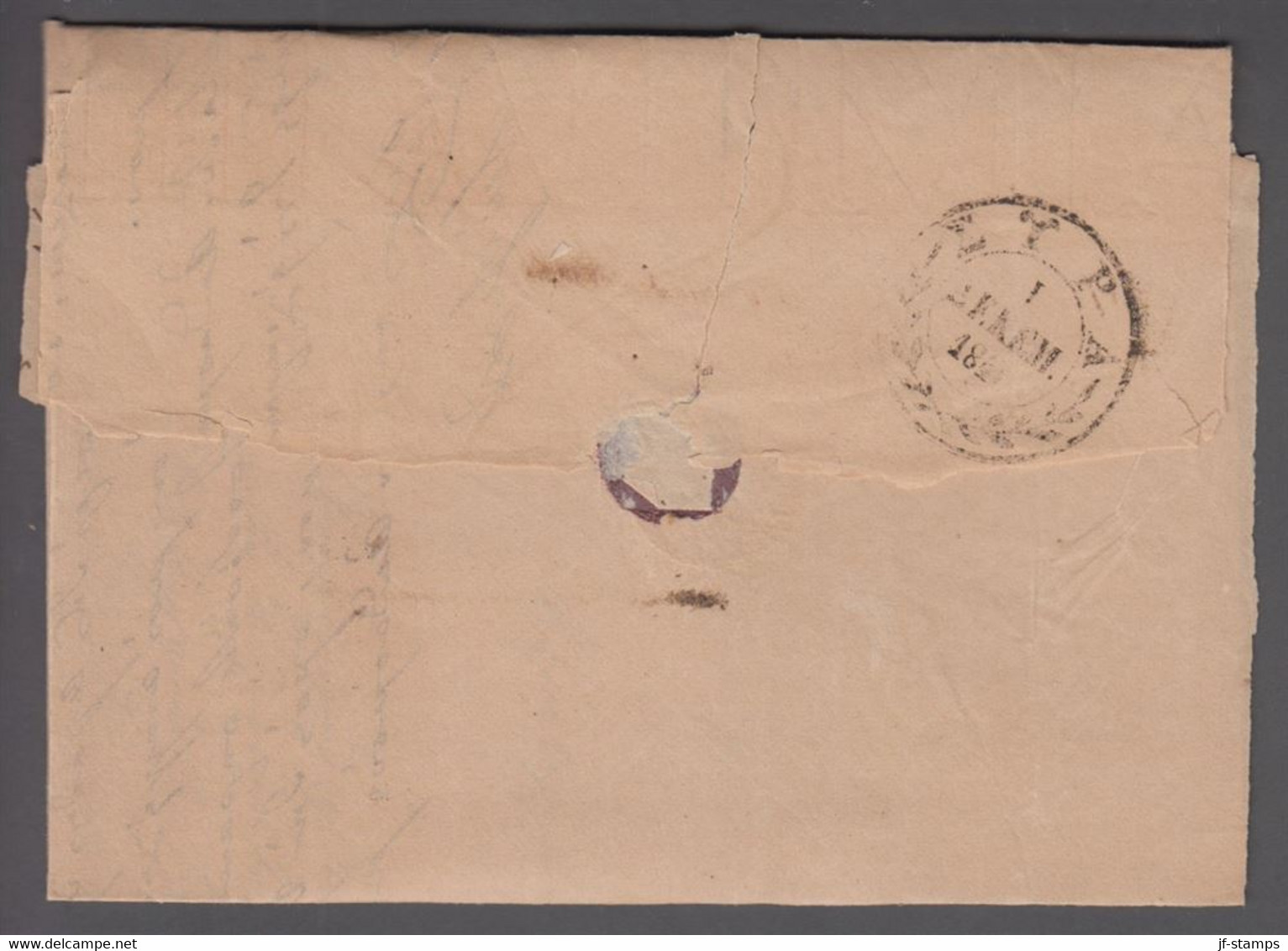 1846. GREECE Prefil Cover Dated 1846. Cancelled. Marking In Brownred.  () - JF412411 - ...-1861 Préphilatélie