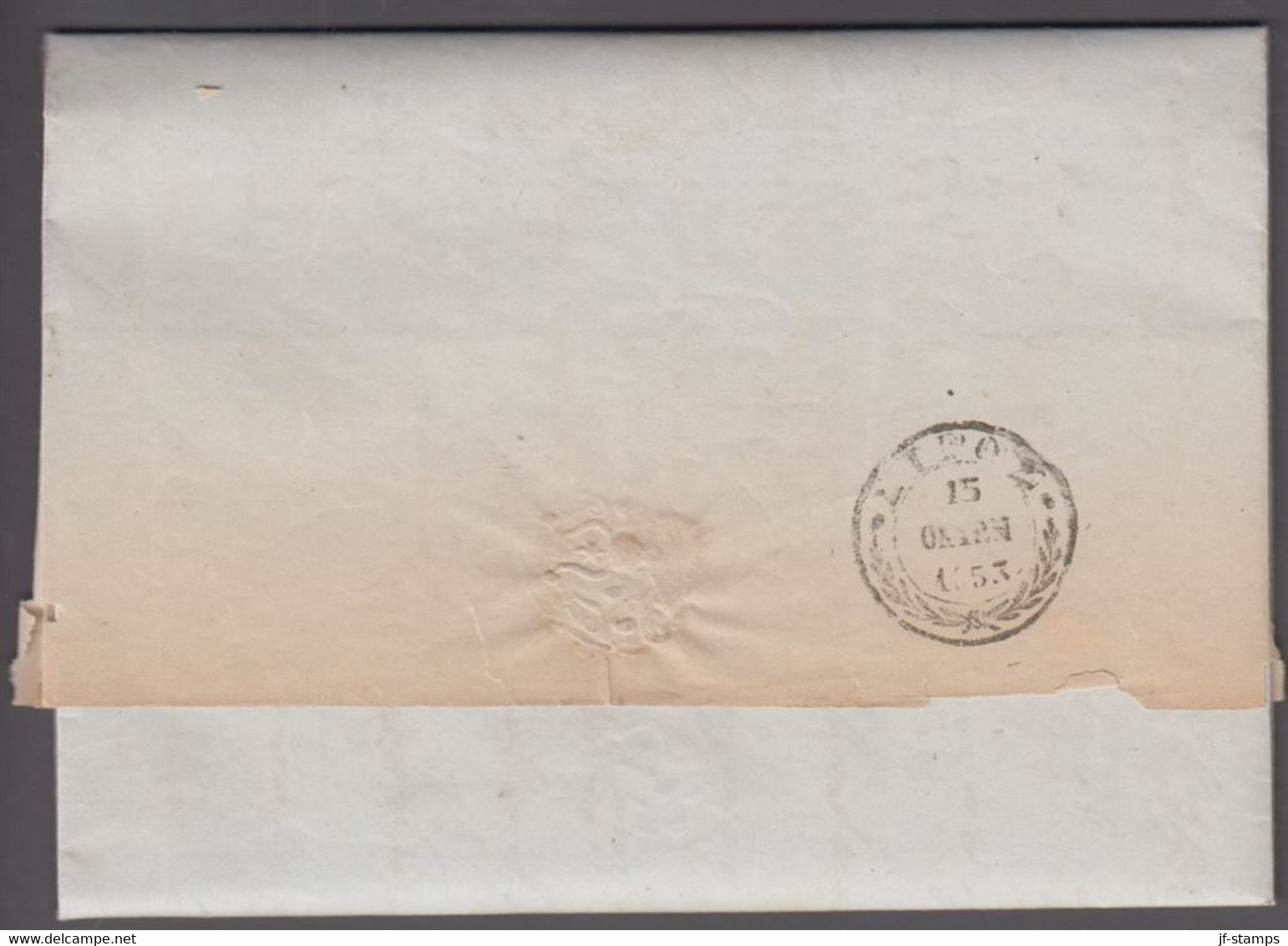 1853. GREECE Prefil Cover Dated 1853. Cancelled. Marking In Brownred.  () - JF412412 - ...-1861 Préphilatélie