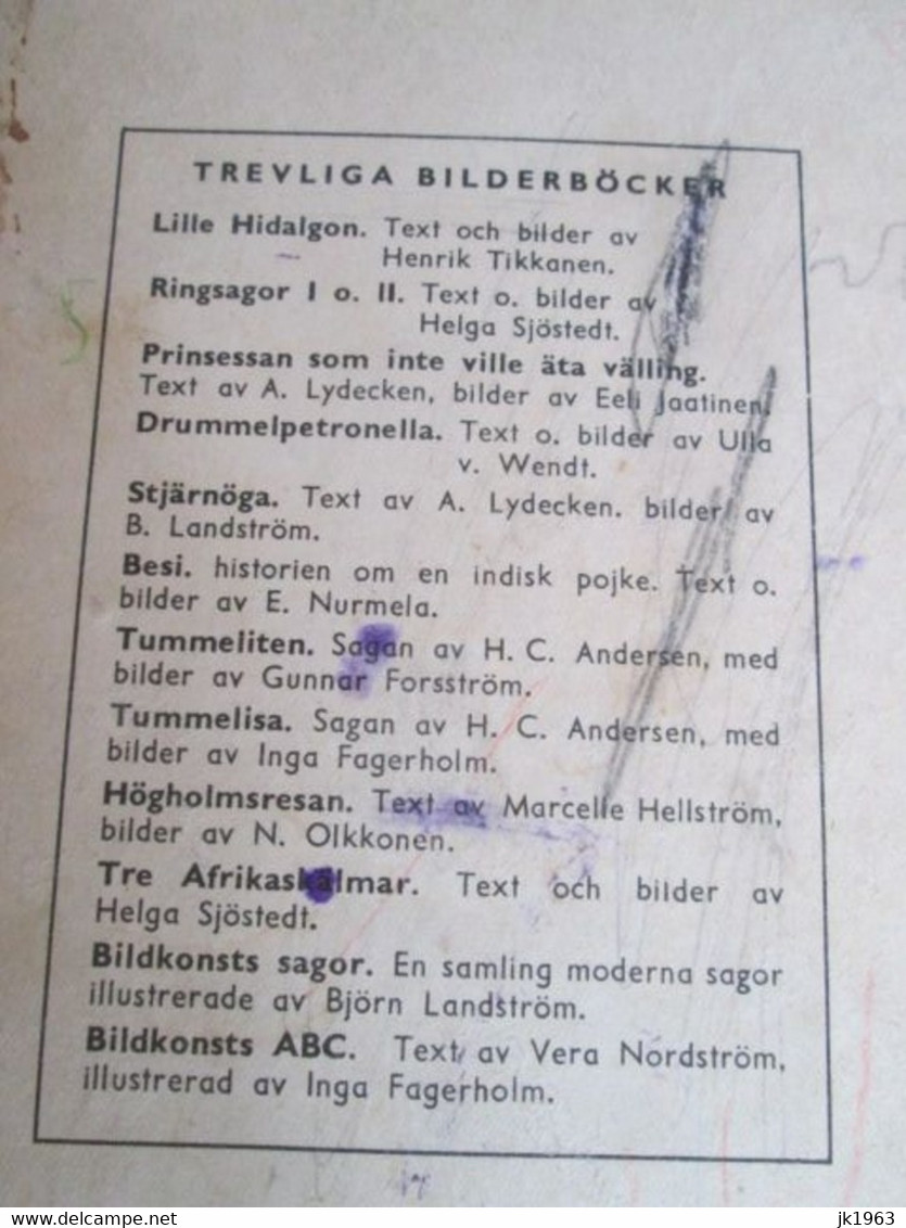 SWEDEN, MAJ LINDMAN „RUFSI, TUFSI, TOTT“ FORLAG BILDKONST HELSINGFORS 1948 - Langues Scandinaves