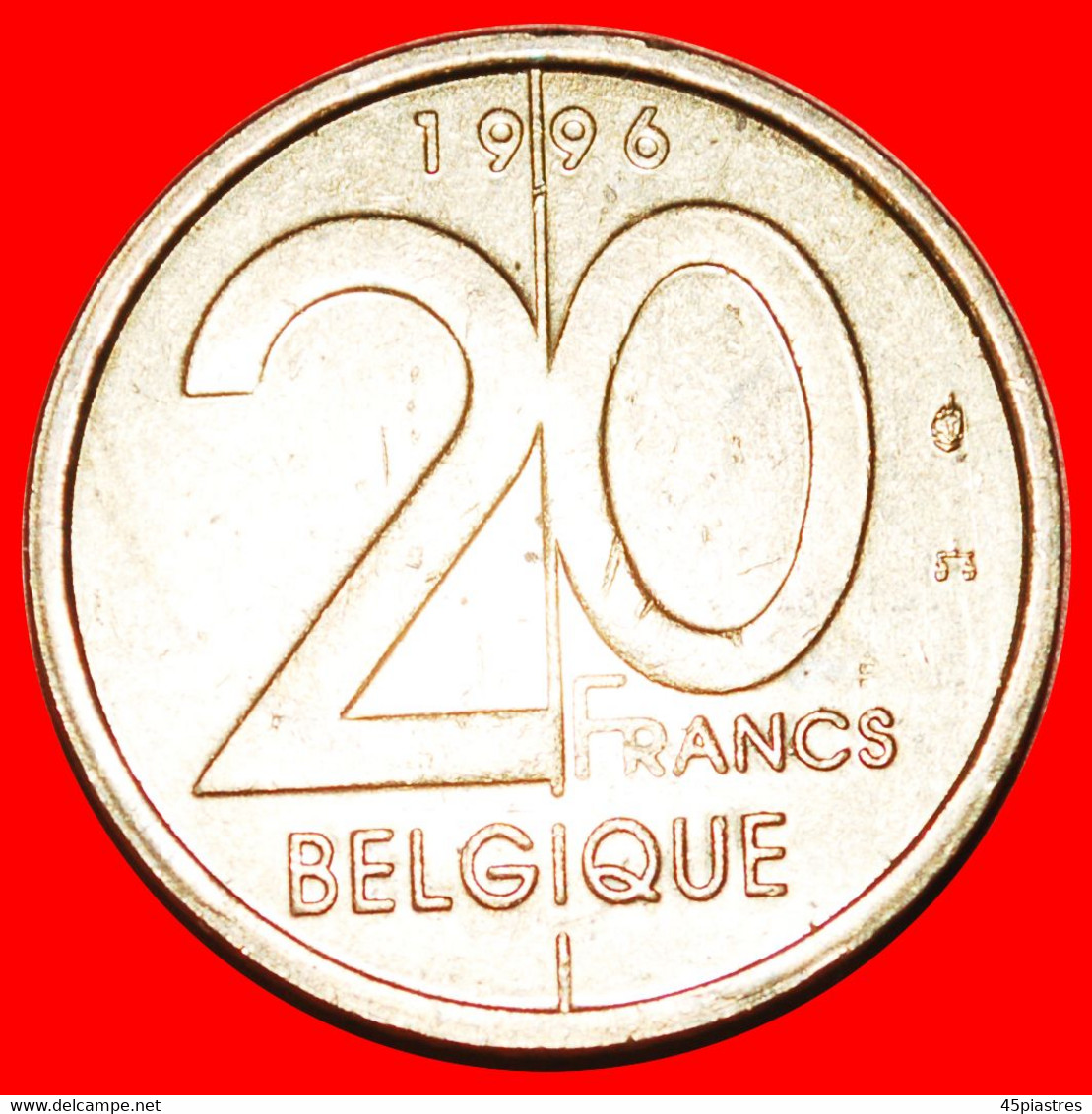 • FRENCH LEGEND (1994-2001): BELGIUM ★ 20 FRANCS 1996! LOW START★ NO RESERVE! - 20 Frank