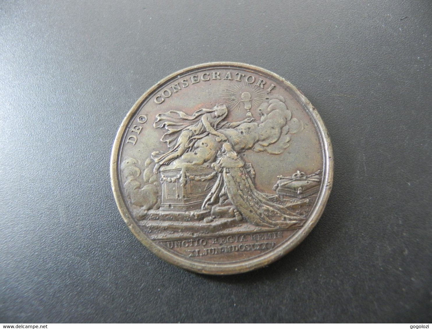 Medaille France Louis XVI, Sacre à Reims Le 11 Juin 1775 - Other & Unclassified
