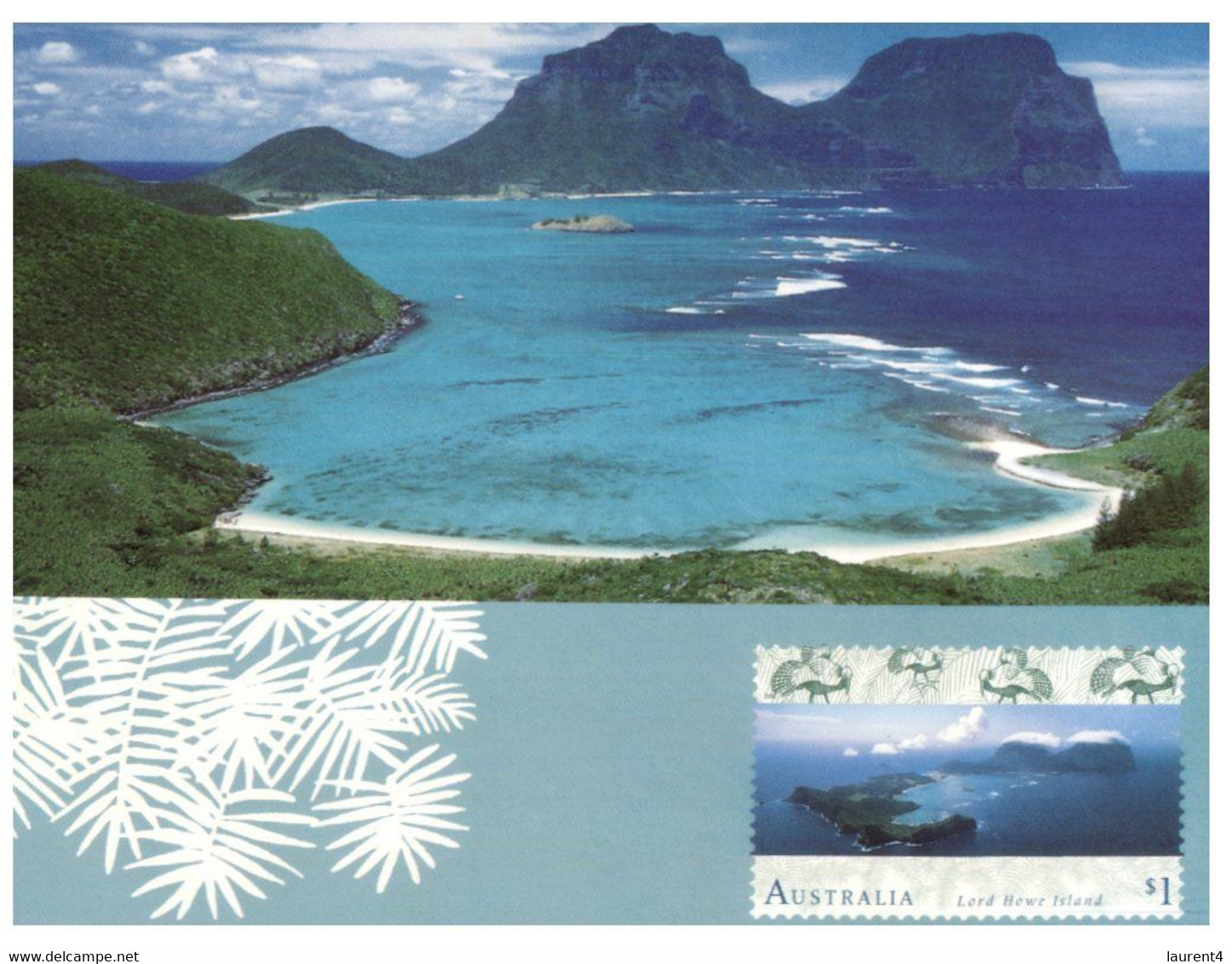 (DD 19) Australia - Lord Howe Island (maxicard) Can Be Used For POSTAGE To Anywhere In The World ! - Maximumkarten (MC)