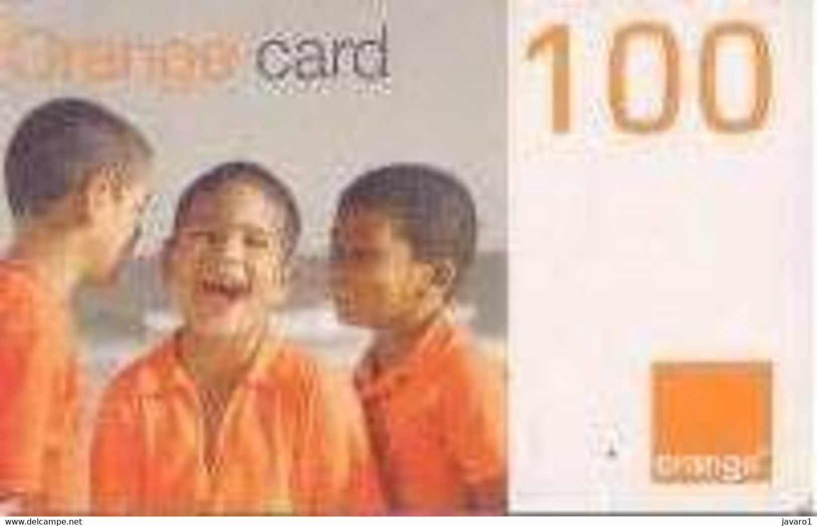 ORANGE : OR-05A 100 3 Young Dominican Boys USED Exp: 30-06-2004 - Dominicaine