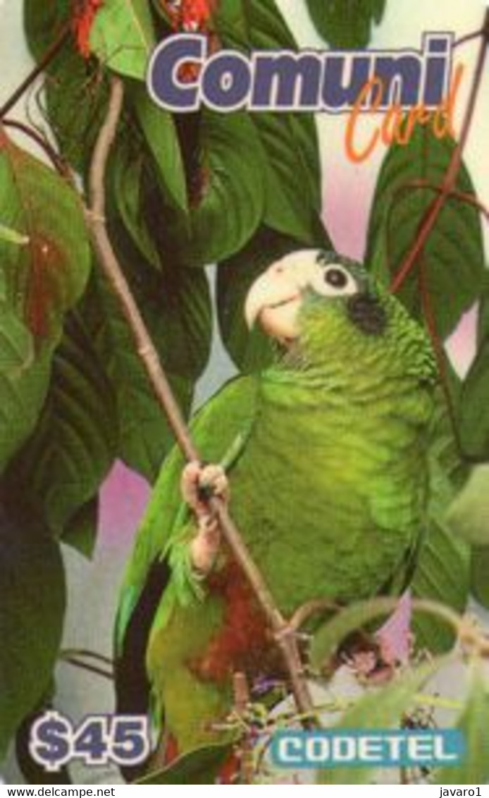 CODETEL : DMC011 $45 Comuni Card Bird Exp. 03/97 MINT Exp: 31 MAR 1997 - Dominicana