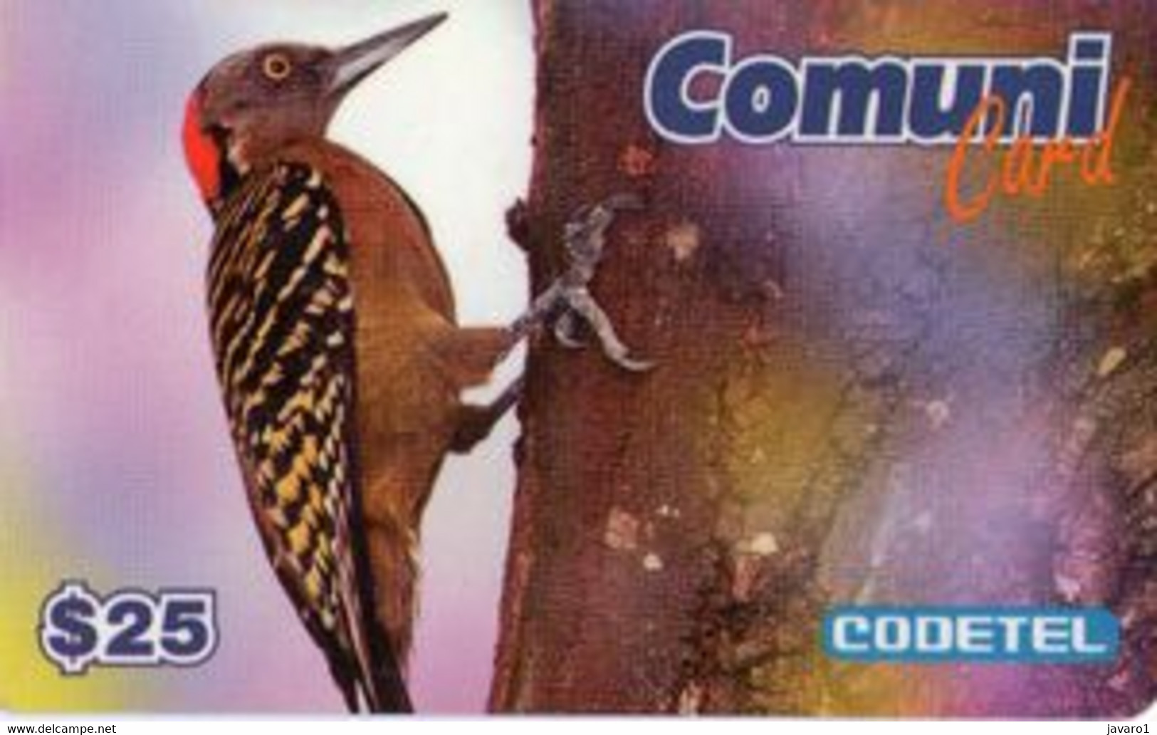 CODETEL : DMC010 $25 Comuni Card Bird Exp. 03/97 MINT Exp: 31 MAR 1997 - Dominik. Republik