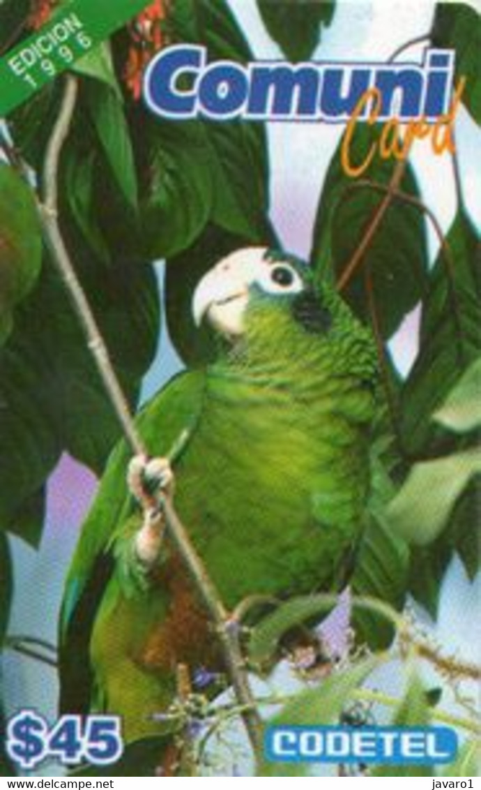 CODETEL : DMC007 $45 Comuni Card Ed.96 Bird USED Exp: 31 MAR 1997 - Dominicana