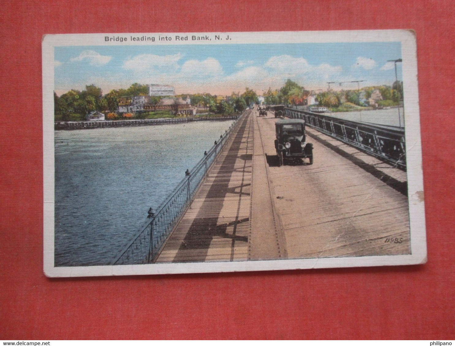 Bridge Leading Into  Red Bank   New Jersey   Ref 4580 - Paterson