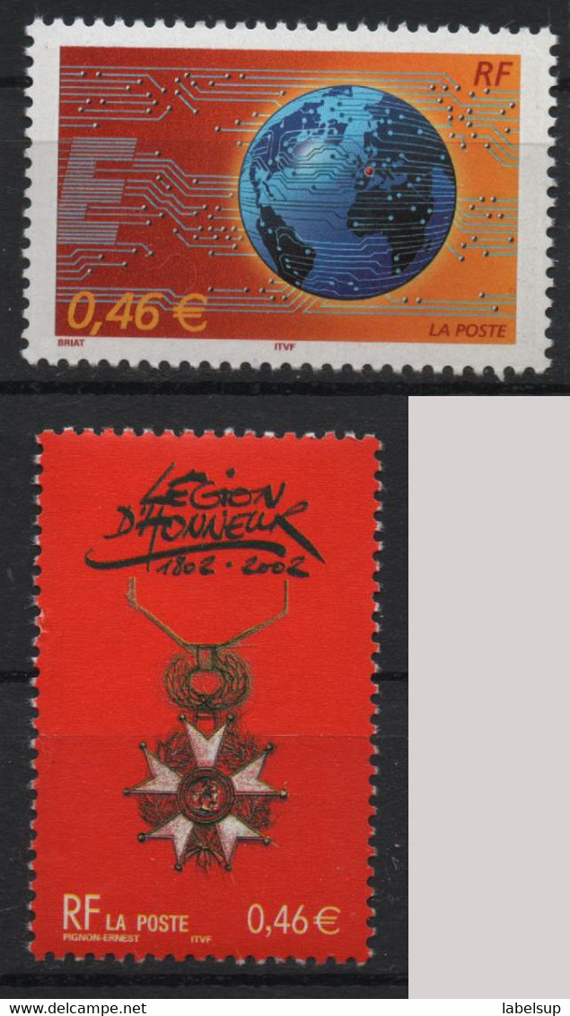 France  Timbres Neufs De 2002 N° 3490 Et 3532 - Sonstige & Ohne Zuordnung