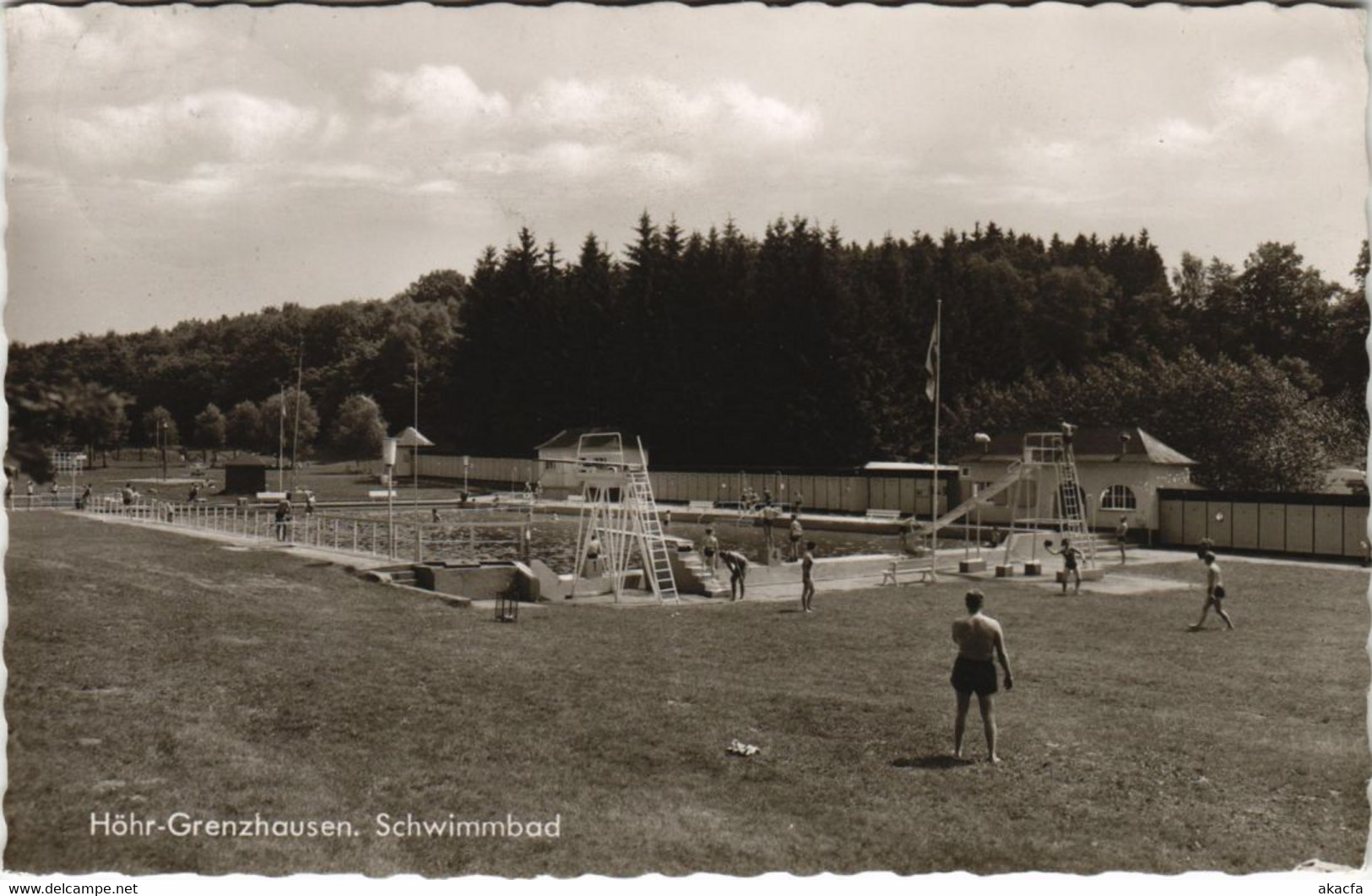 CPA AK Hohr-Grenzhausen - Schwimmbad GERMANY (1069125) - Hoehr-Grenzhausen