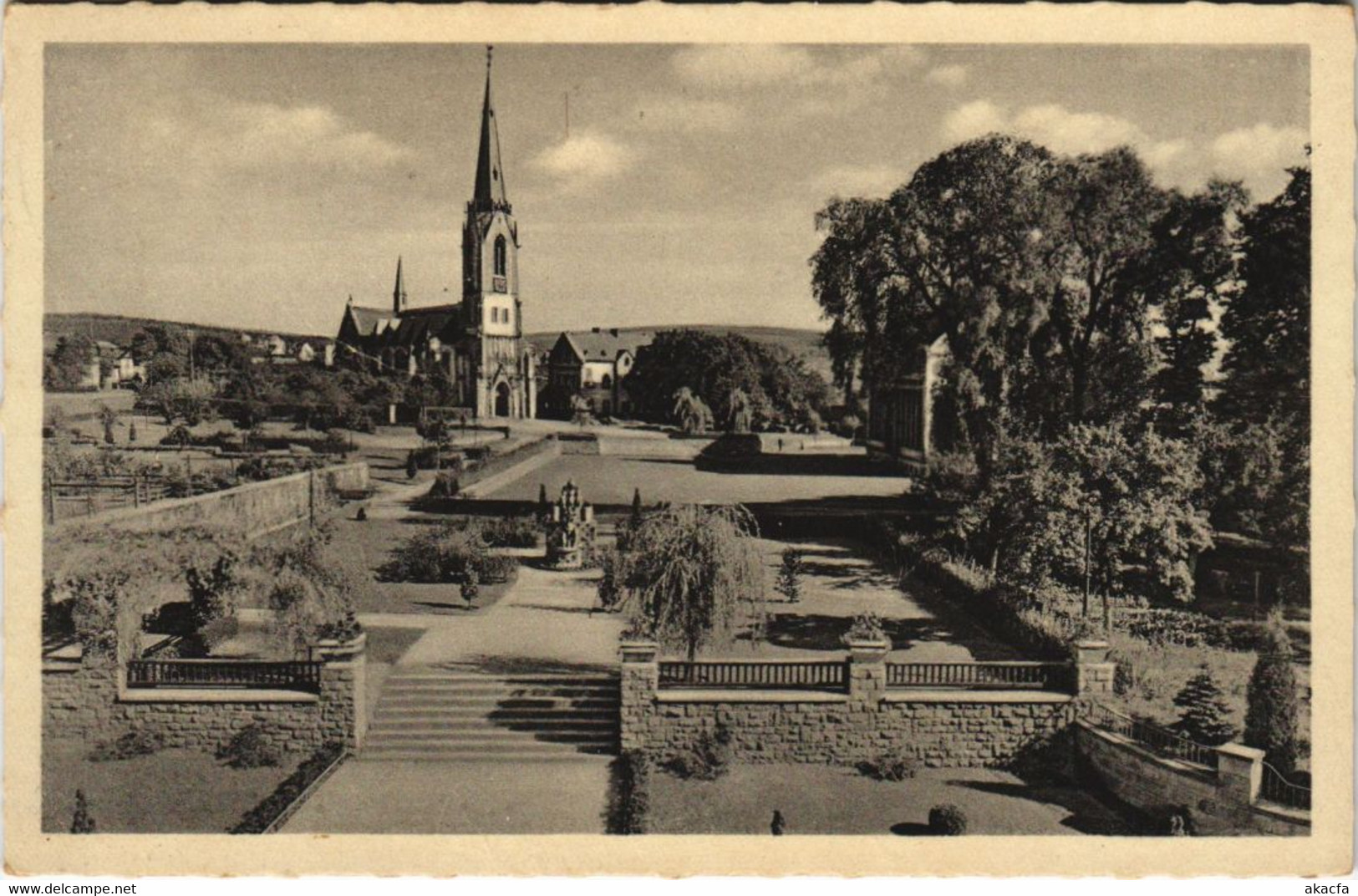 CPA AK Hohr-Grenzhausen - Anlagen Mit Kirche GERMANY (1069129) - Höhr-Grenzhausen