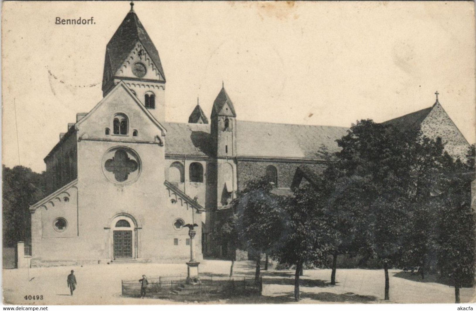 CPA AK Bendorf - Platz Mit Kirche GERMANY (1069153) - Bendorf