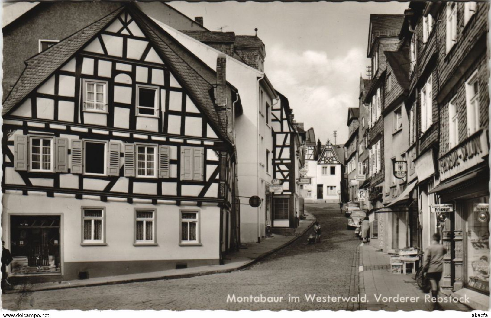 CPA AK Montabaur - Vorderer Rebstock - Strassenpartie GERMANY (1069204) - Montabaur