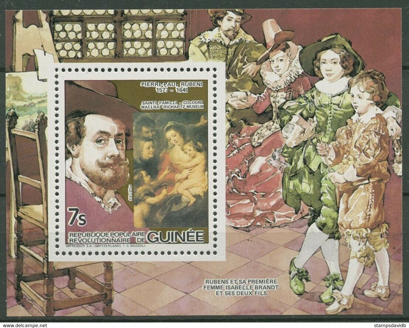 1984	Guinea	974/B82	400 Years Artist Peter Paul Rubens - Rubens