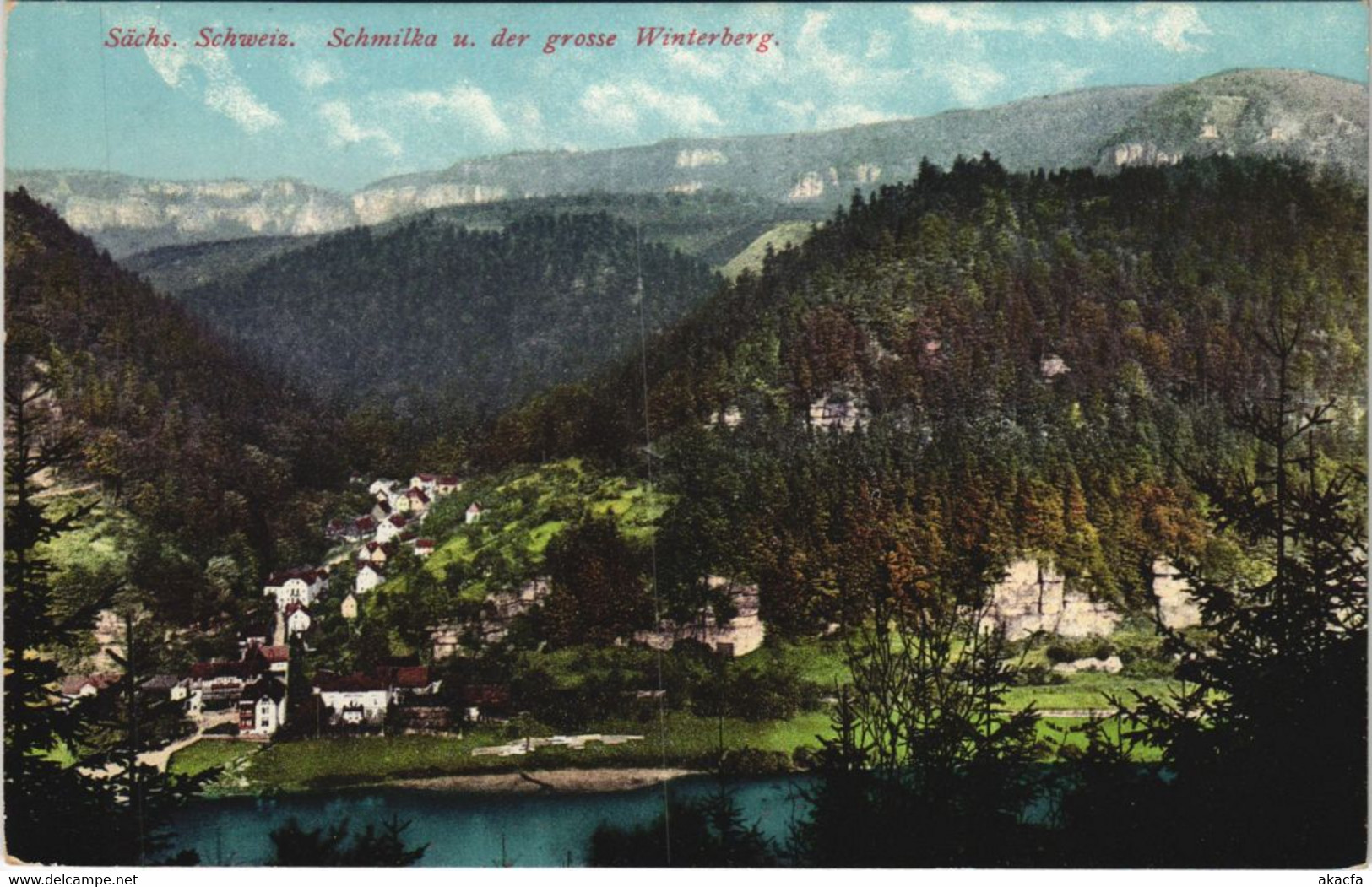 CPA AK Schmilkaun Und Der Grosse Winterberg GERMANY (1080136) - Schmilka