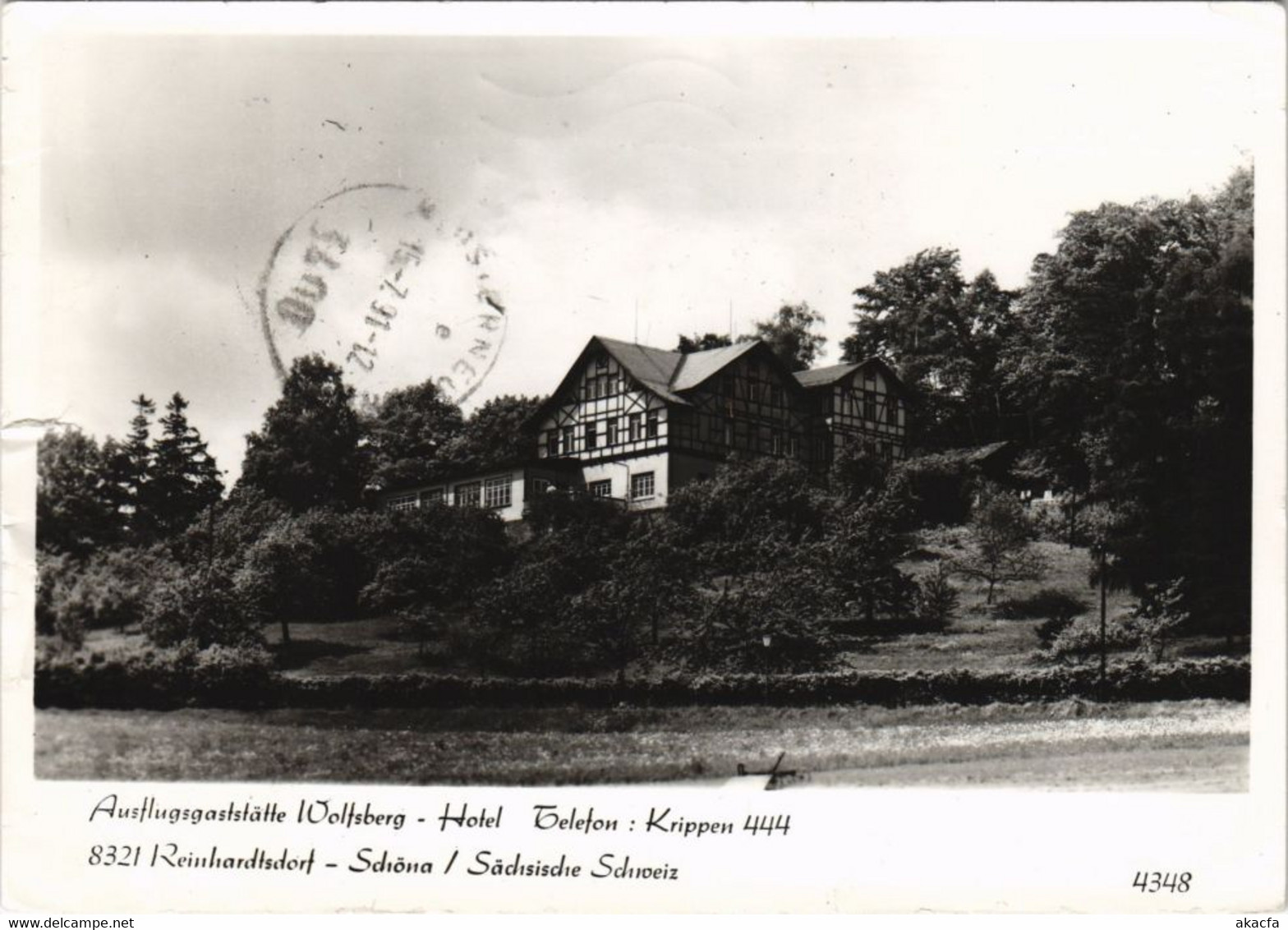 CPA AK Schona - Reinhardtsdorf - Ausflugsgaststatte Wolfsberg GERMANY (1080166) - Schoena