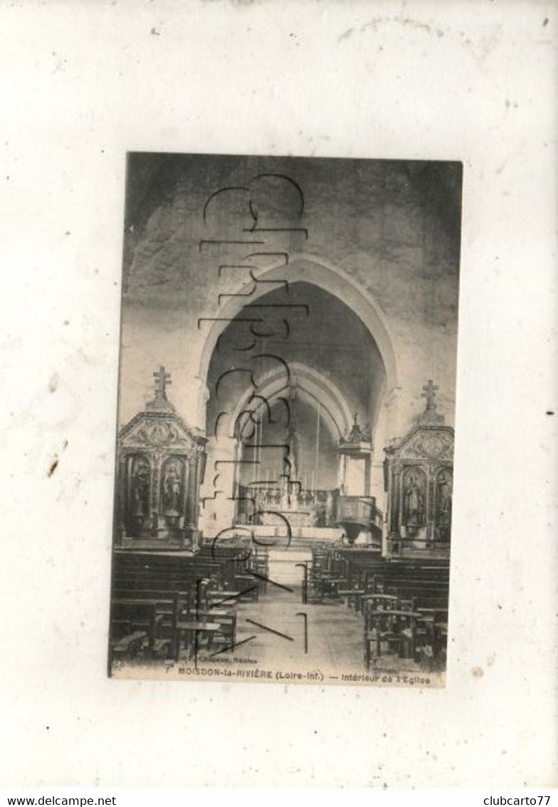 Moisdon-la-Rivière (44) : L'intérieur De église  En 1924 PF. - Moisdon La Riviere