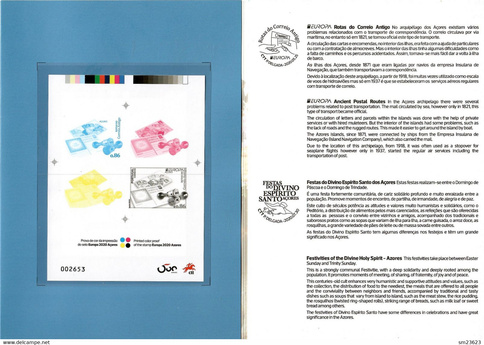 Portugal / Azoren   2020 , Jahresmappe - Postfrisch / MNH / (**) - Unused Stamps