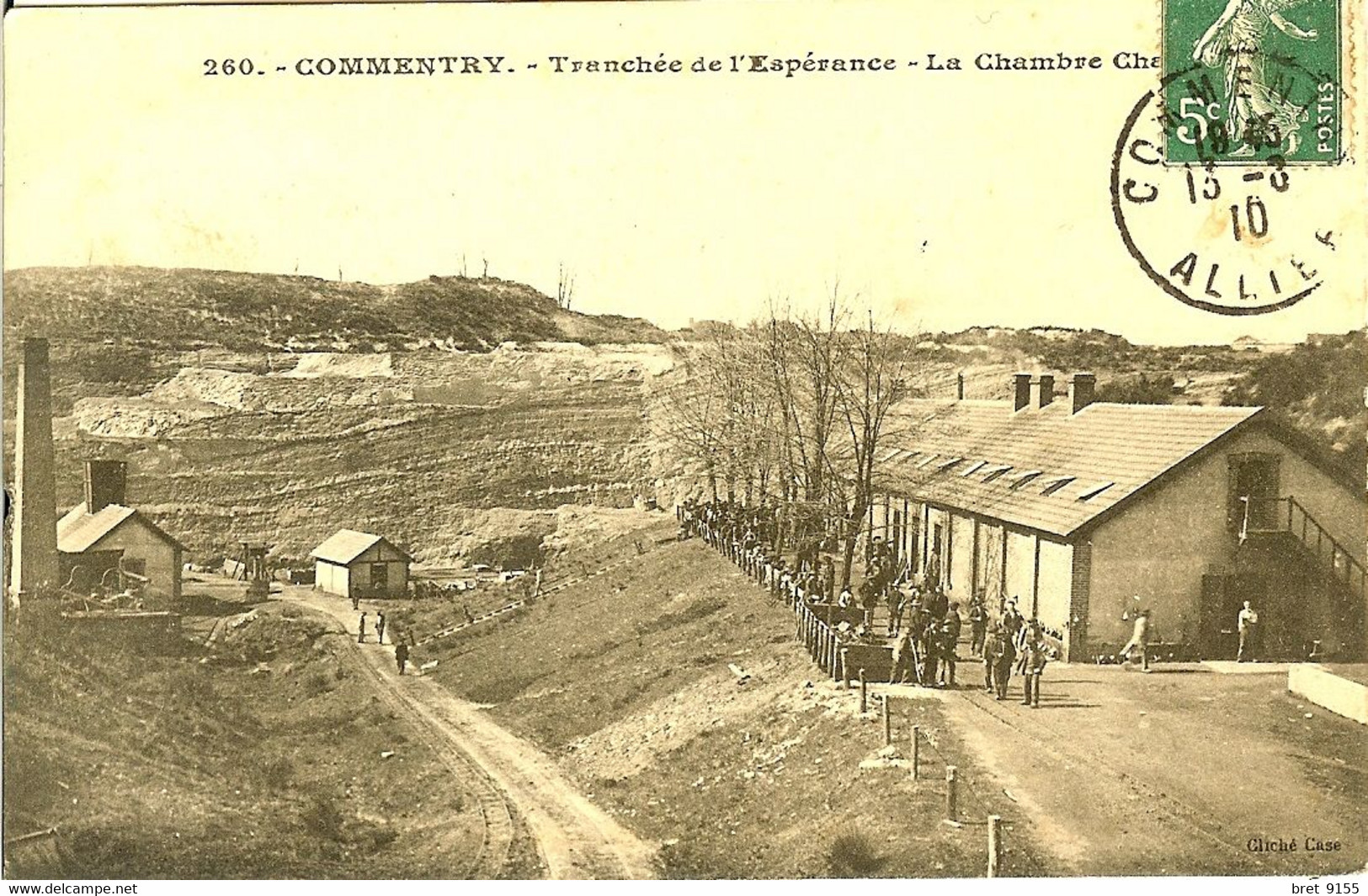 03 COMMENTRY LA CHAMBRE CHAUDE TRANCHEE DE L ESPERANCE EN 1910 - Commentry