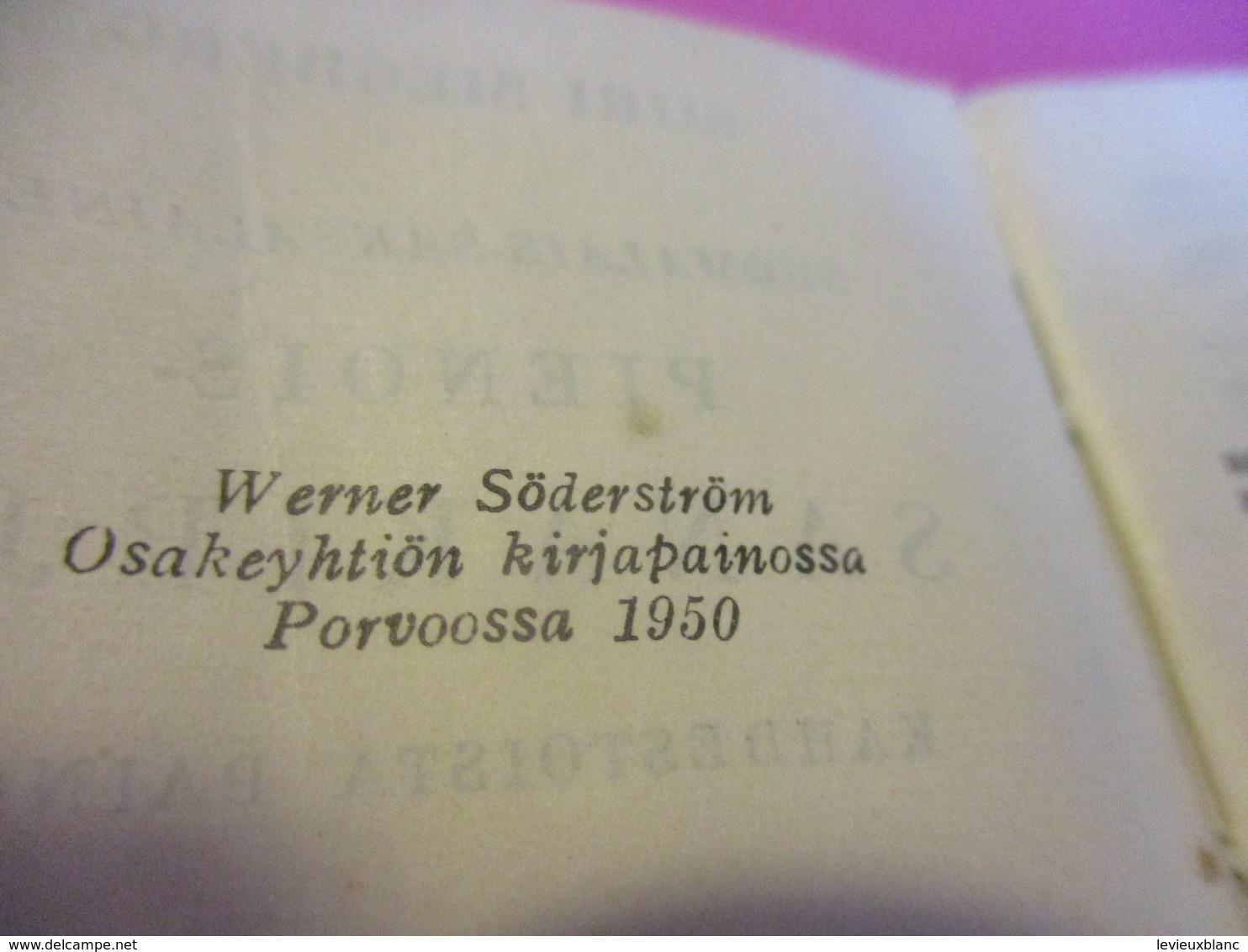 Petit dictionnaire /Suomalais-Saksalainen/PIENOIS-SANAKIRJA/Finnisch-Deursches-Wörterbuch/Helsinki/ 1950    DIC8bis