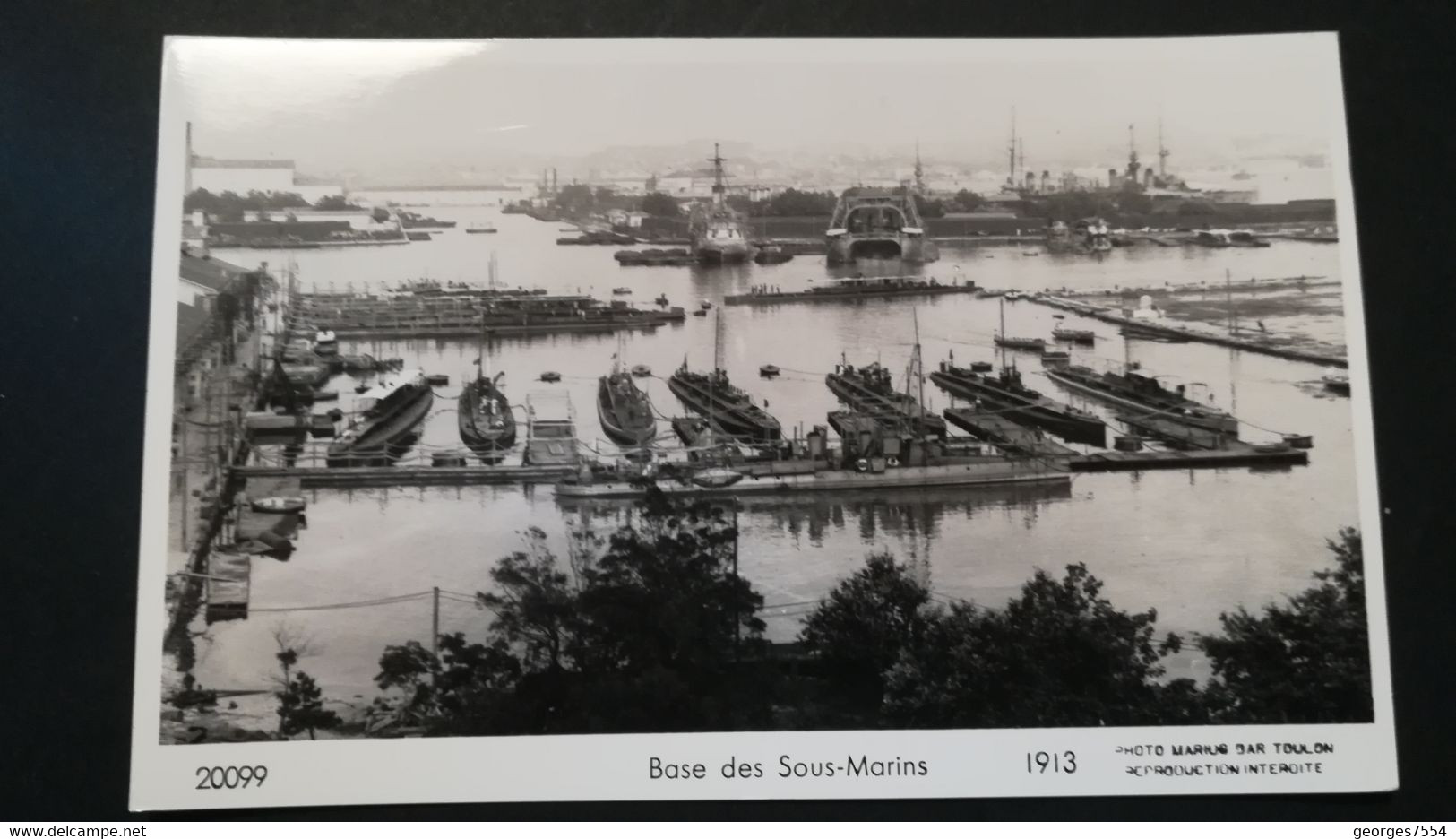 BASE DES SOUS-MARINS  - Carte Photo Marius BAR Toulon - Submarines