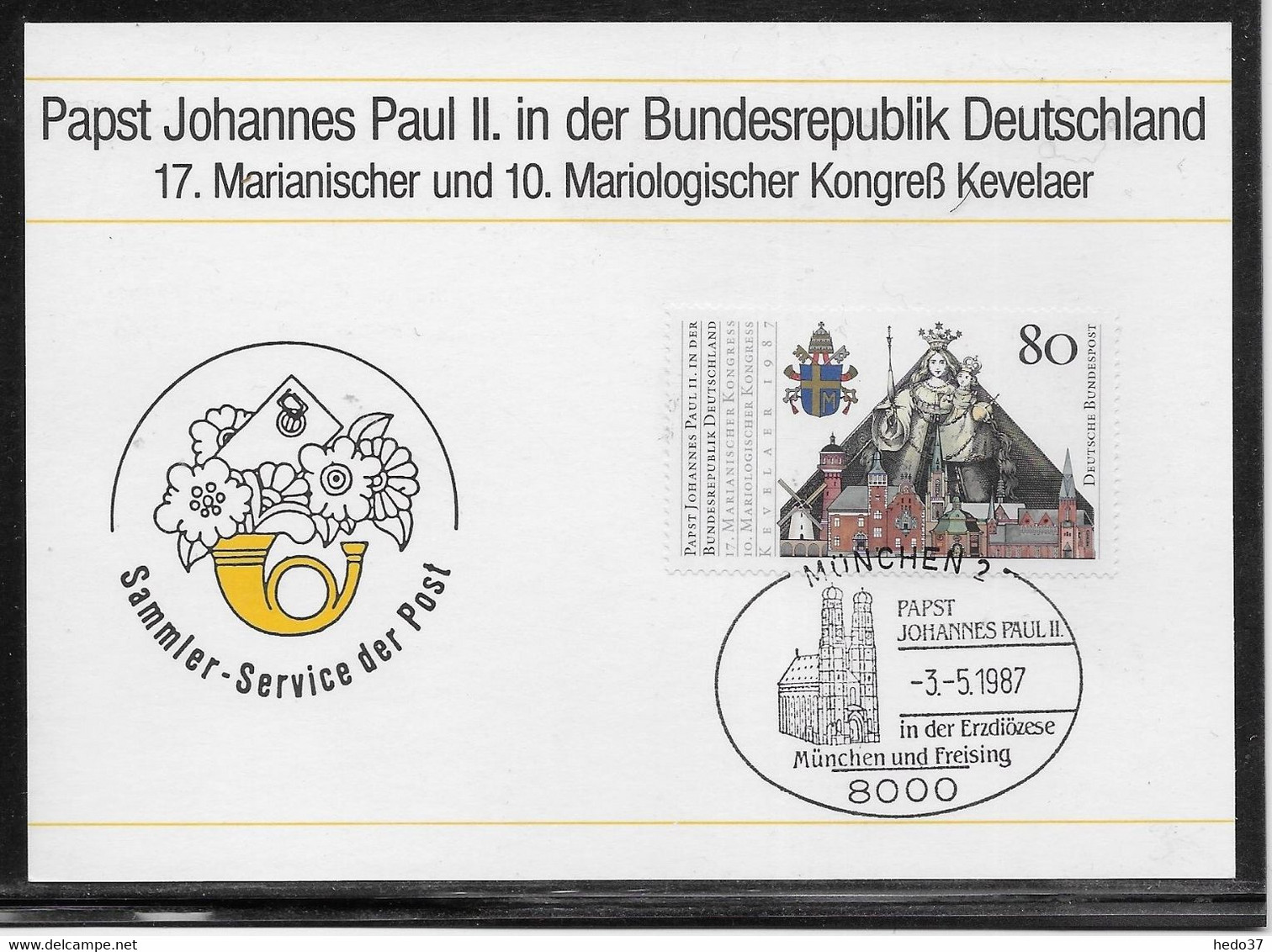 Thème Papes - Allemagne - Carte - TB - Papes